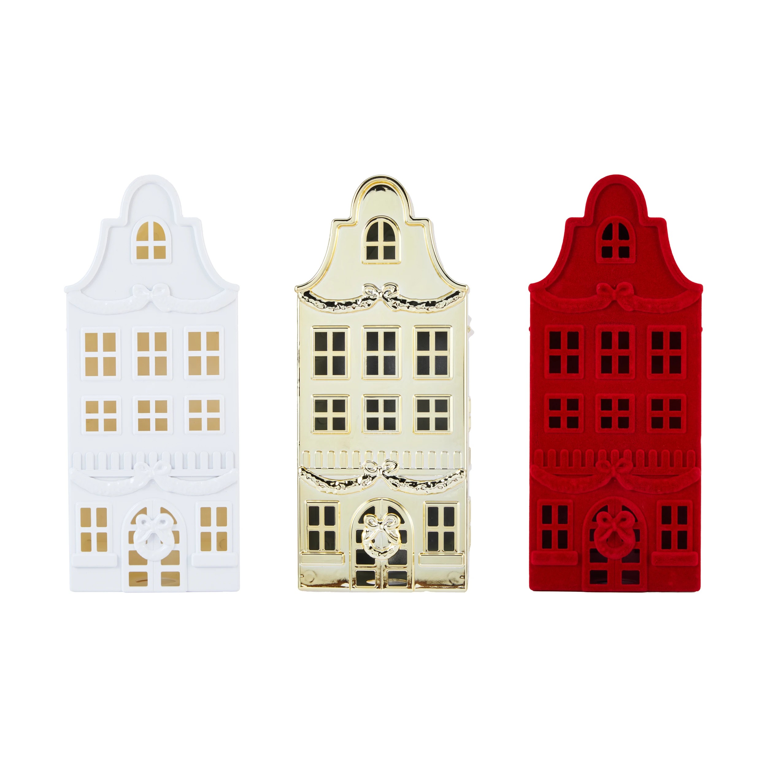 2 Metallic/Flocked/White House - Assorted, 2 of 5