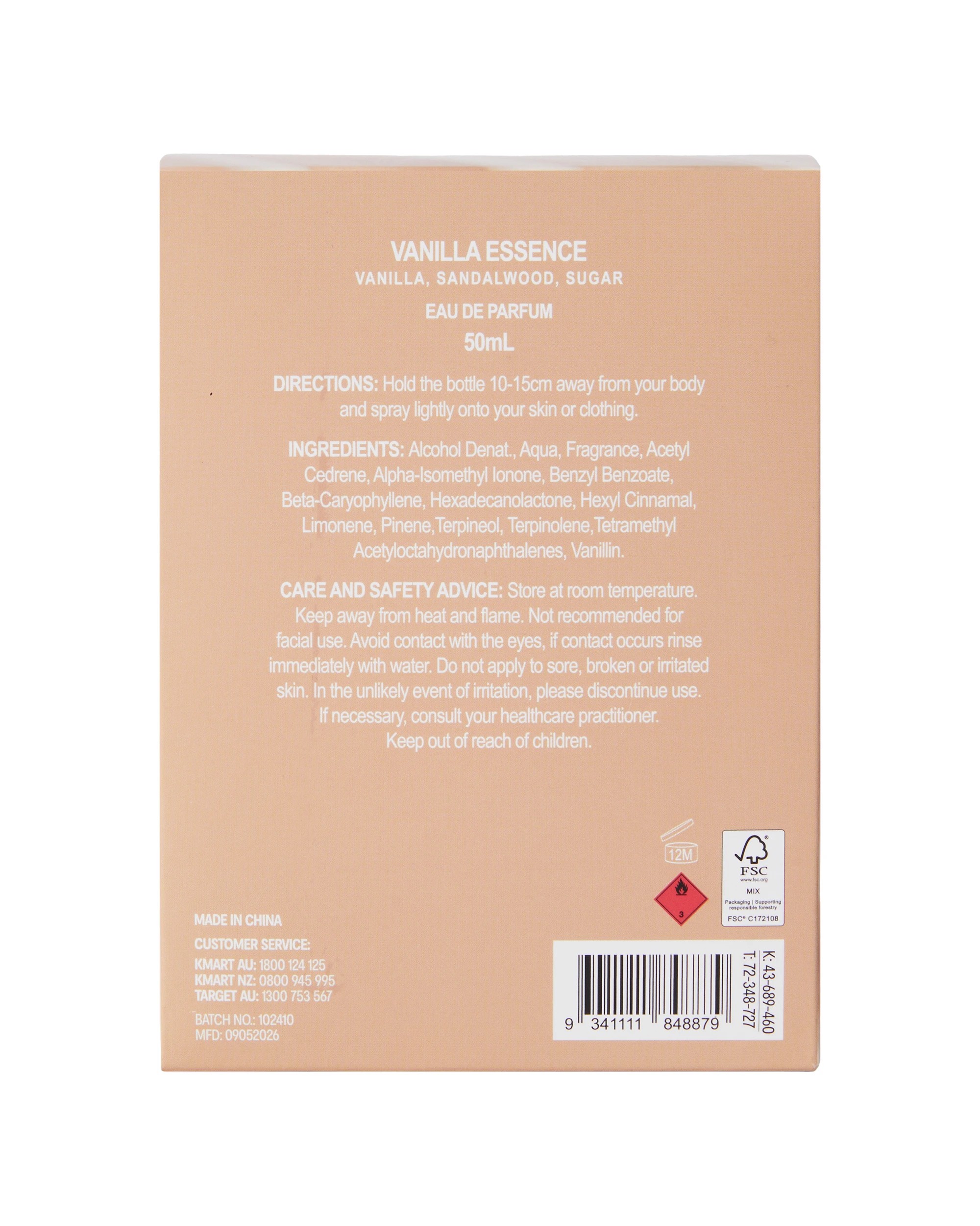 6 OXX Fragrance Vanilla Essence Eau De Parfum 50ml - Vanilla, Sandalwood and Sugar, 6 of 6