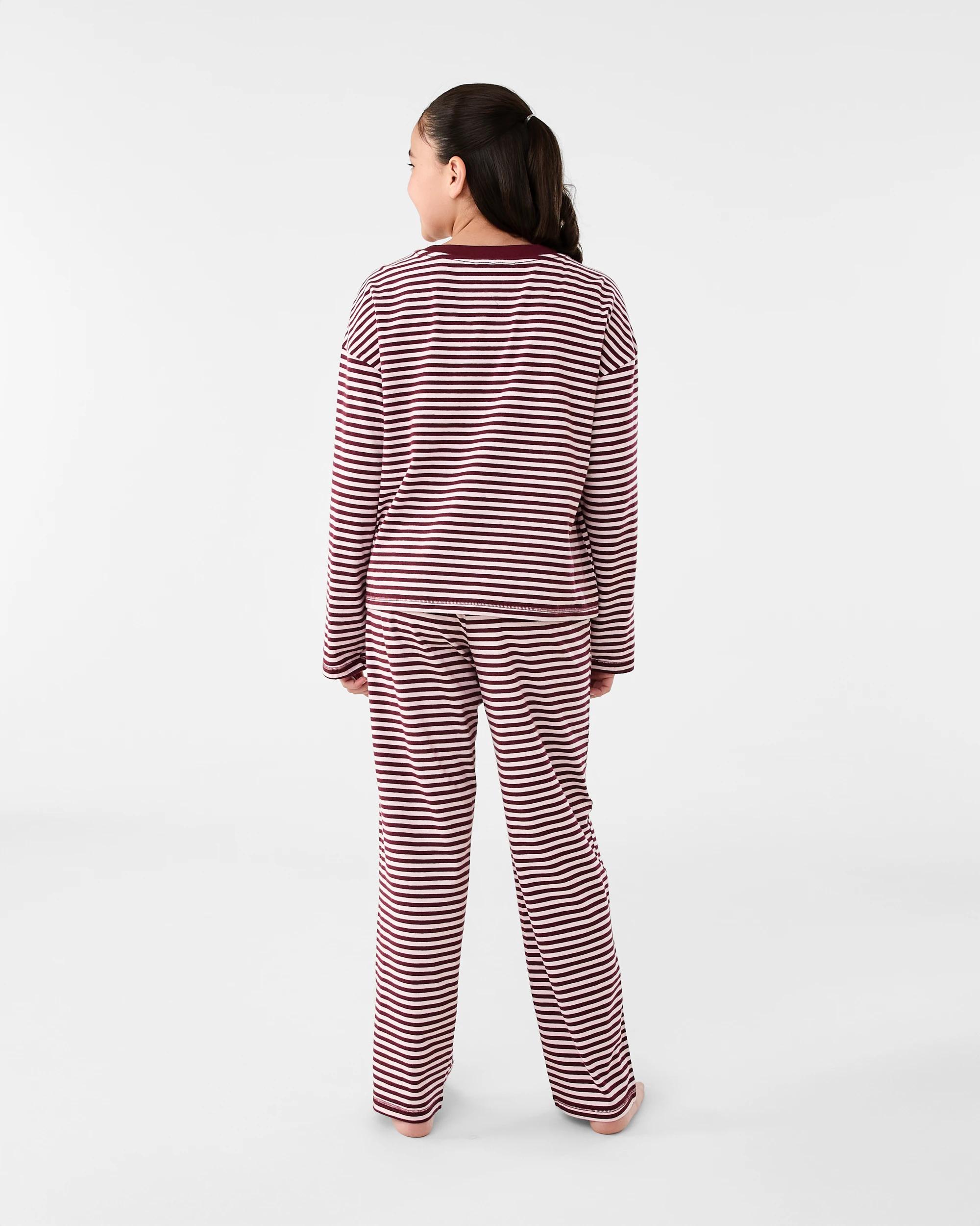 2 Wide Leg Stripe Pyjama Set Pnk Stripe, 2 of 7