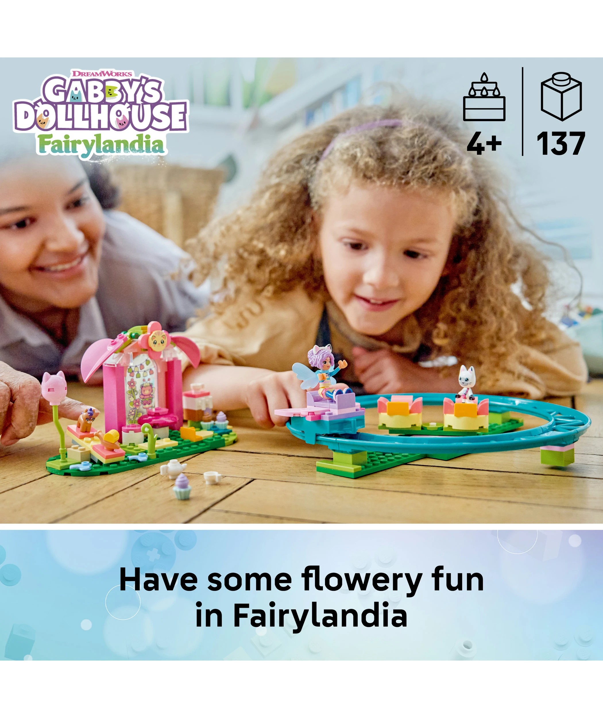 3 LEGO Gabby's Dollhouse Fairy Roller Coaster and Tea Party 11214, 3 of 10