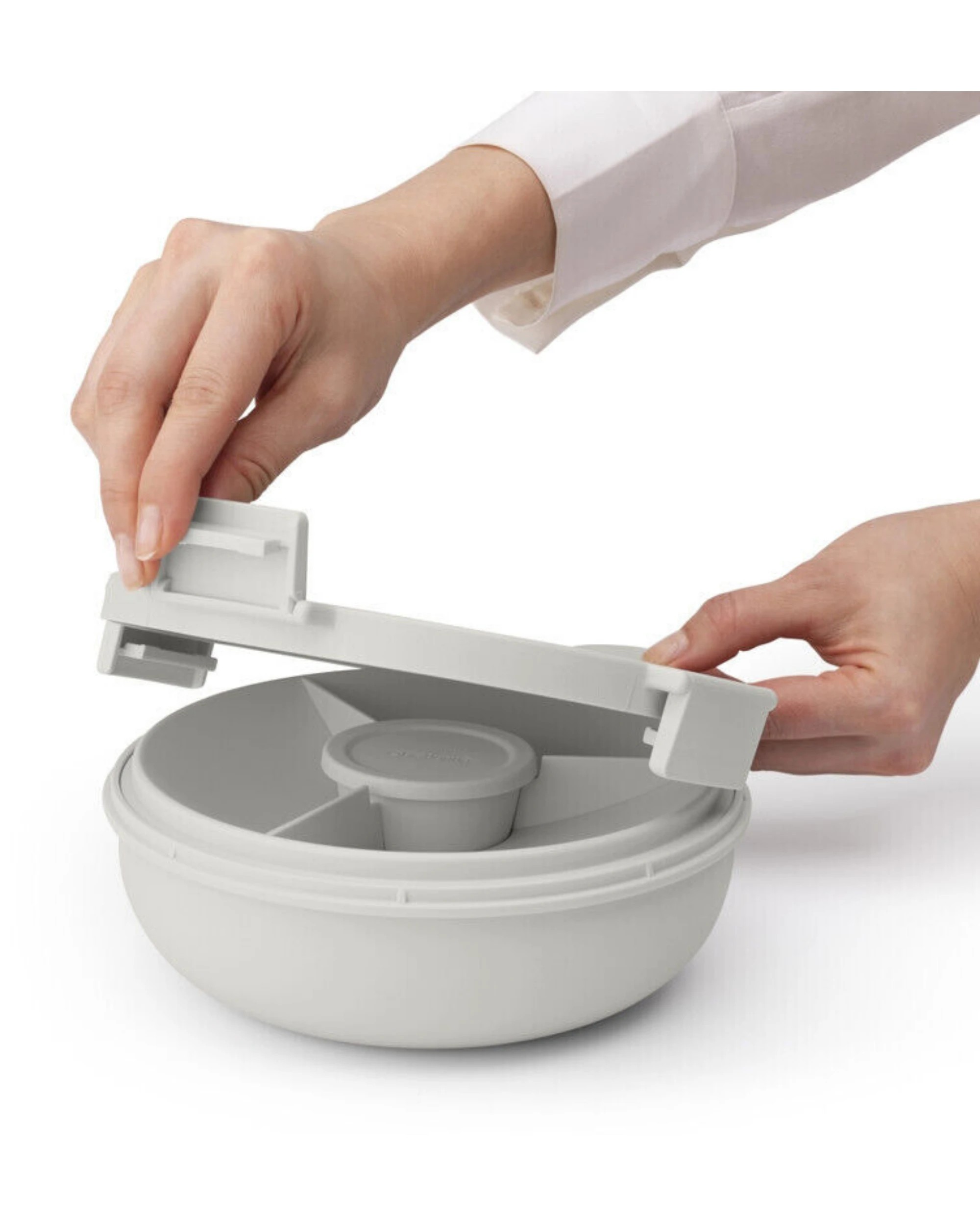 3 Brabantia Make & Take Salad Bowl 1.3L - Grey, 3 of 4