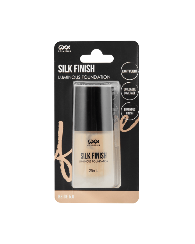 OXX Cosmetics Silk Finish Luminous Foundation - Beige