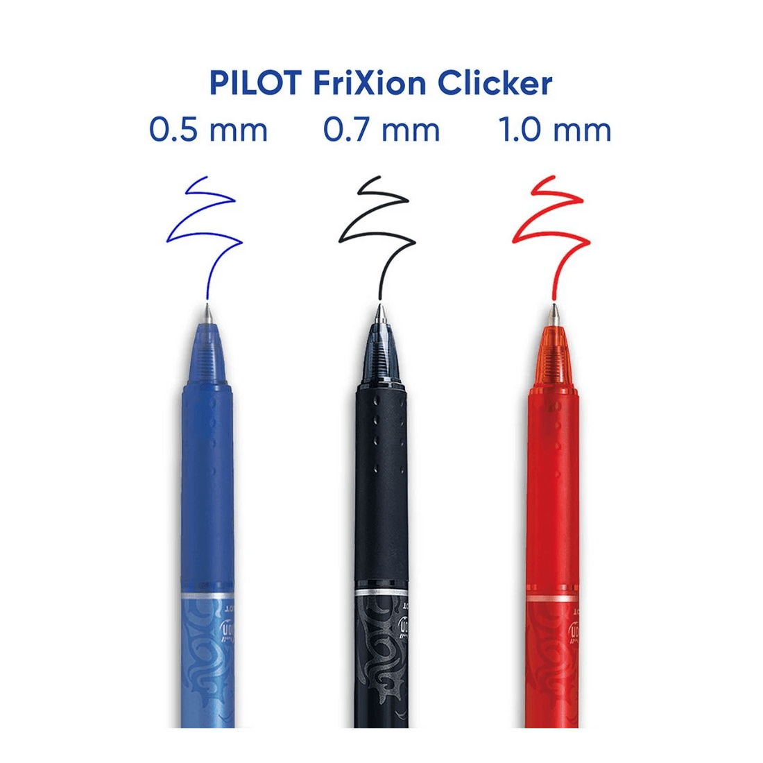 4 PILOT FriXion Clicker Erasable Gel Pen 1mm Black 2 Pack, 4 of 6