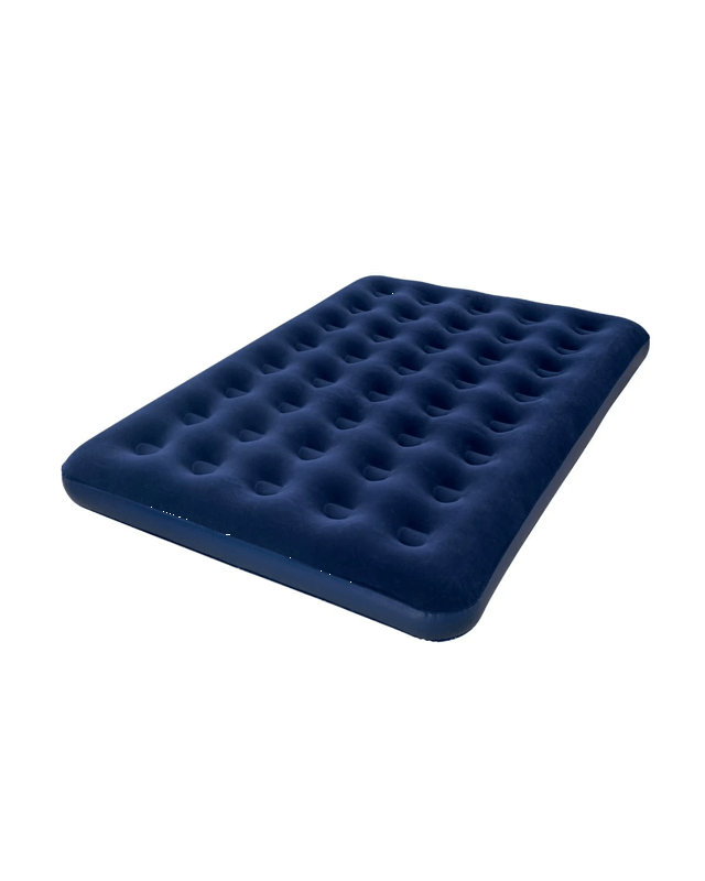 Flocked Air Mattress - Navy, Double