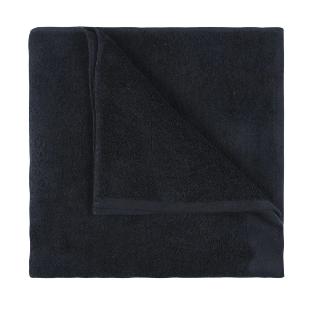 1 Malmo Cotton Bath Sheet - Black, 1 of 3
