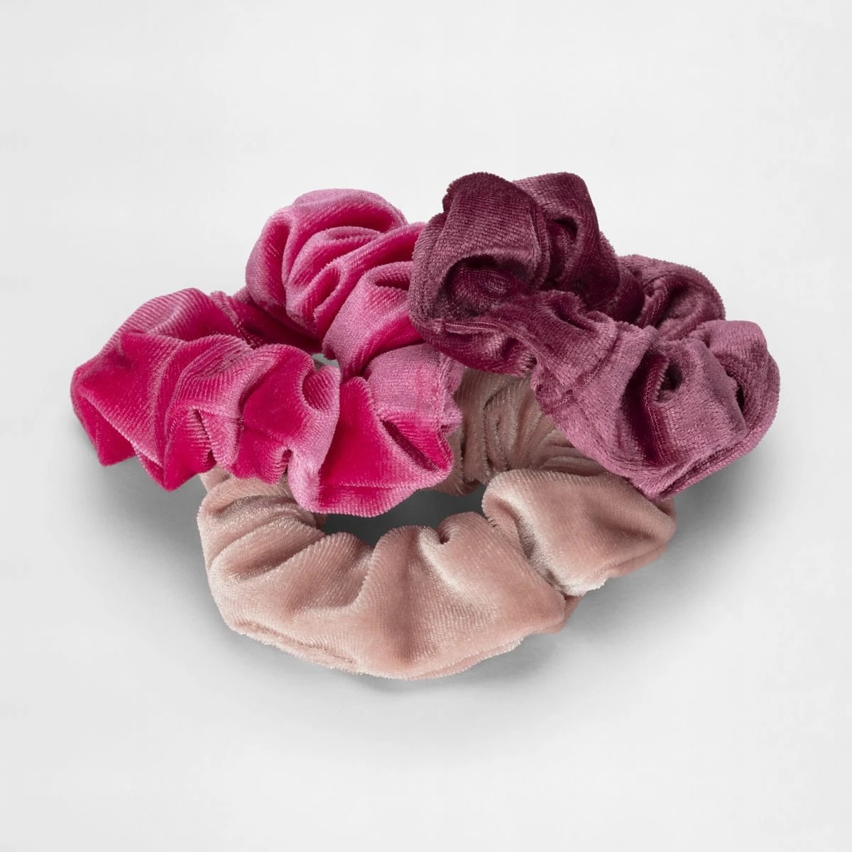 3 3 Pack Velvet Hair Scrunchies, 3 of 5