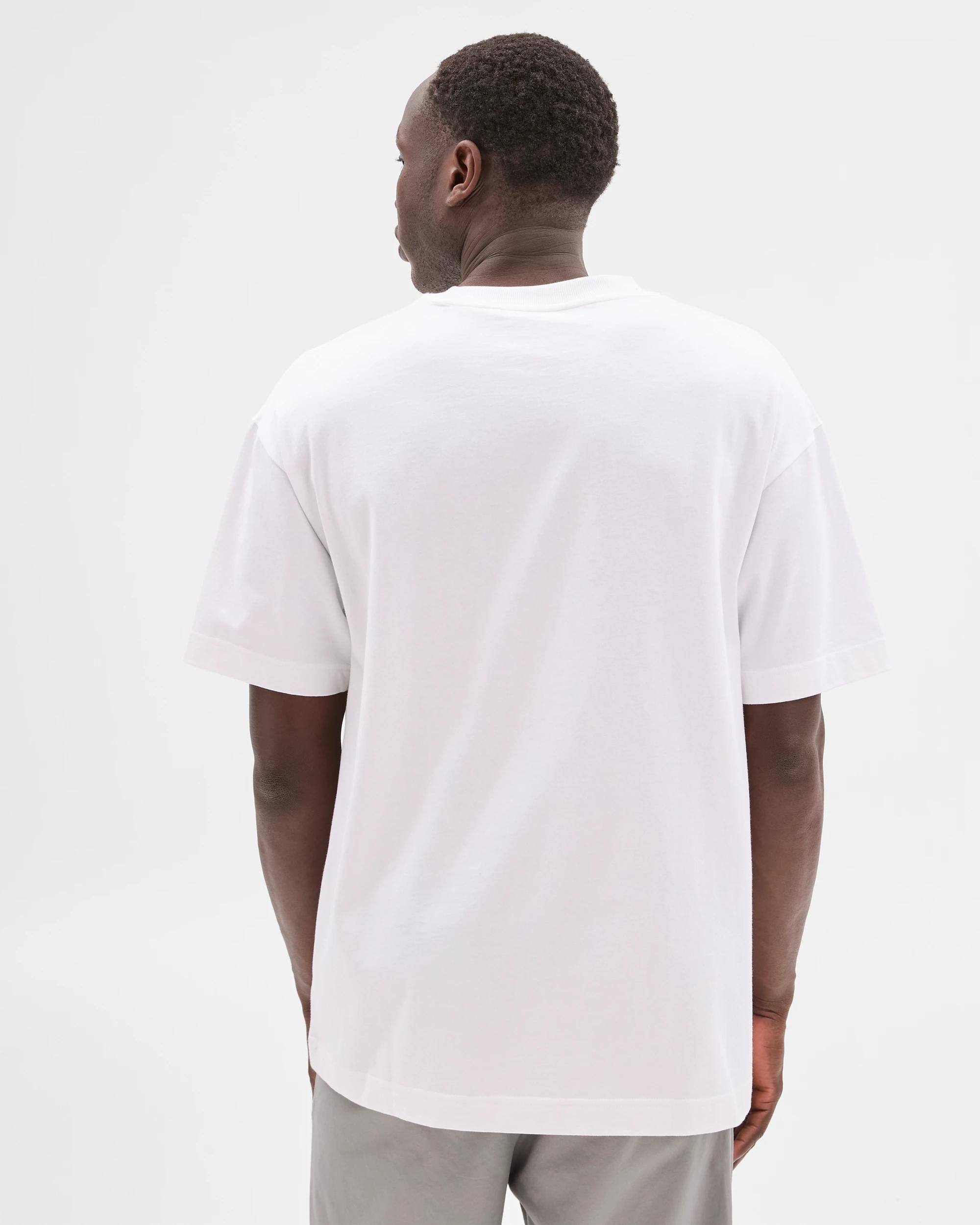 7 Commons Australian Cotton Oversized Heavy Core T-shirt WHITE, 7 of 9