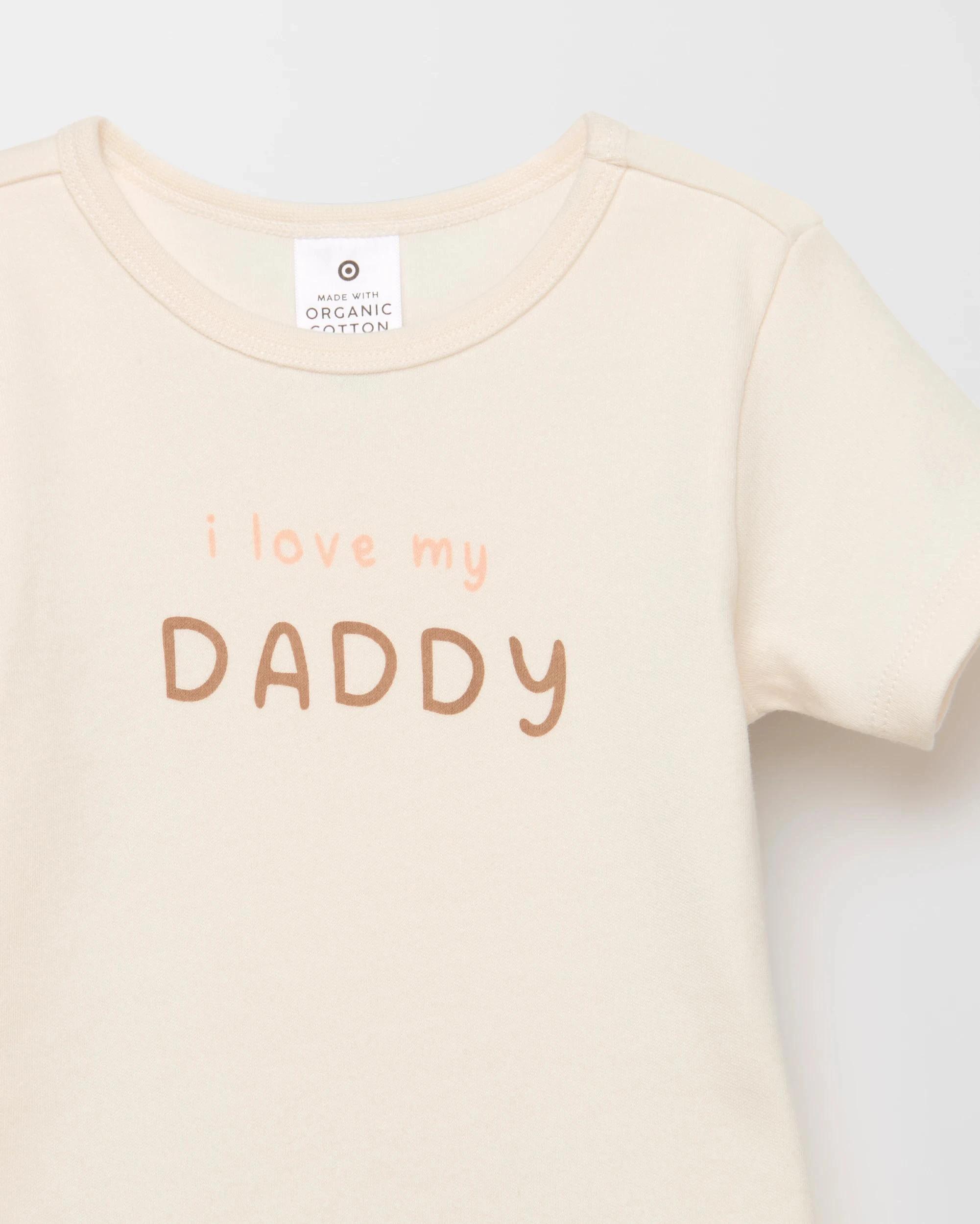 2 Target Baby Organic Cotton Print Bodysuit I LOVE MY DADDY, 2 of 2