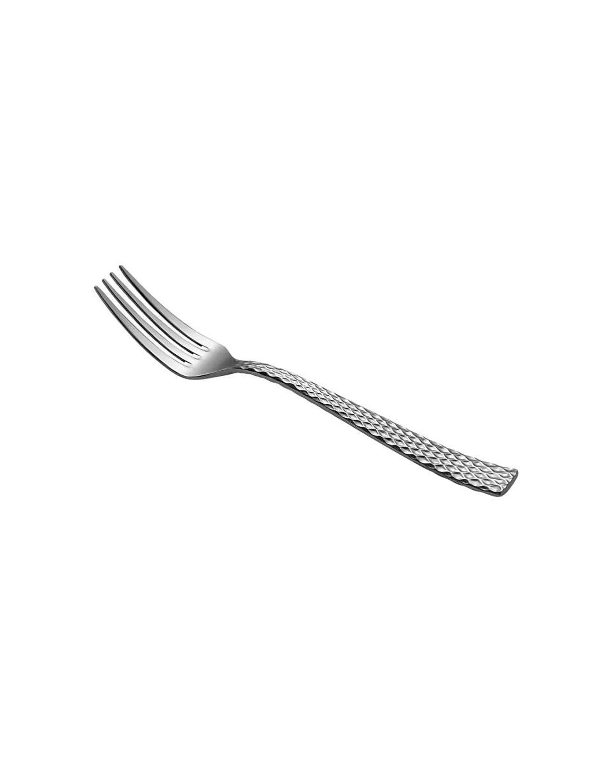 2 Maxwell And Williams Diamonds Entree Fork Stainless Steel Faceted Design, 2 of 3