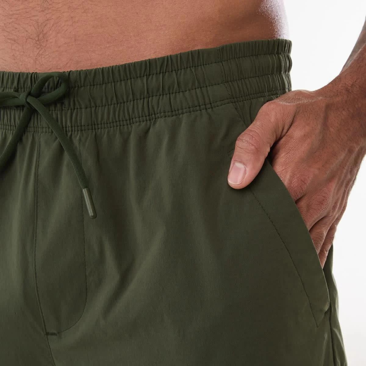 5 Active Mens Woven Cargo Pants DEEPEST GREEN, 5 of 6