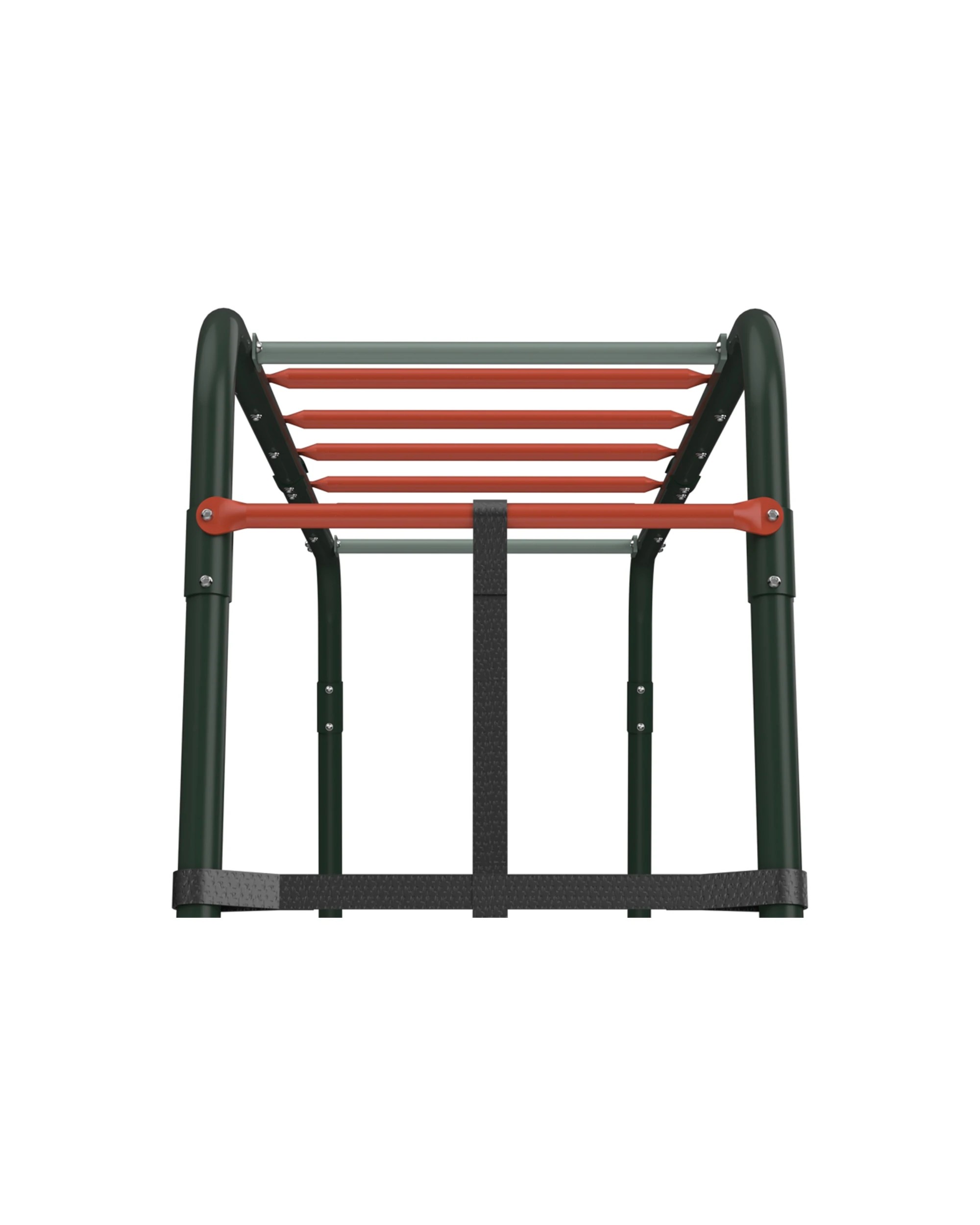 6 Plum Play Au Metal Monkey Bars Climbing Frame With Cargo Net 160x250x180cm - Green, 6 of 6