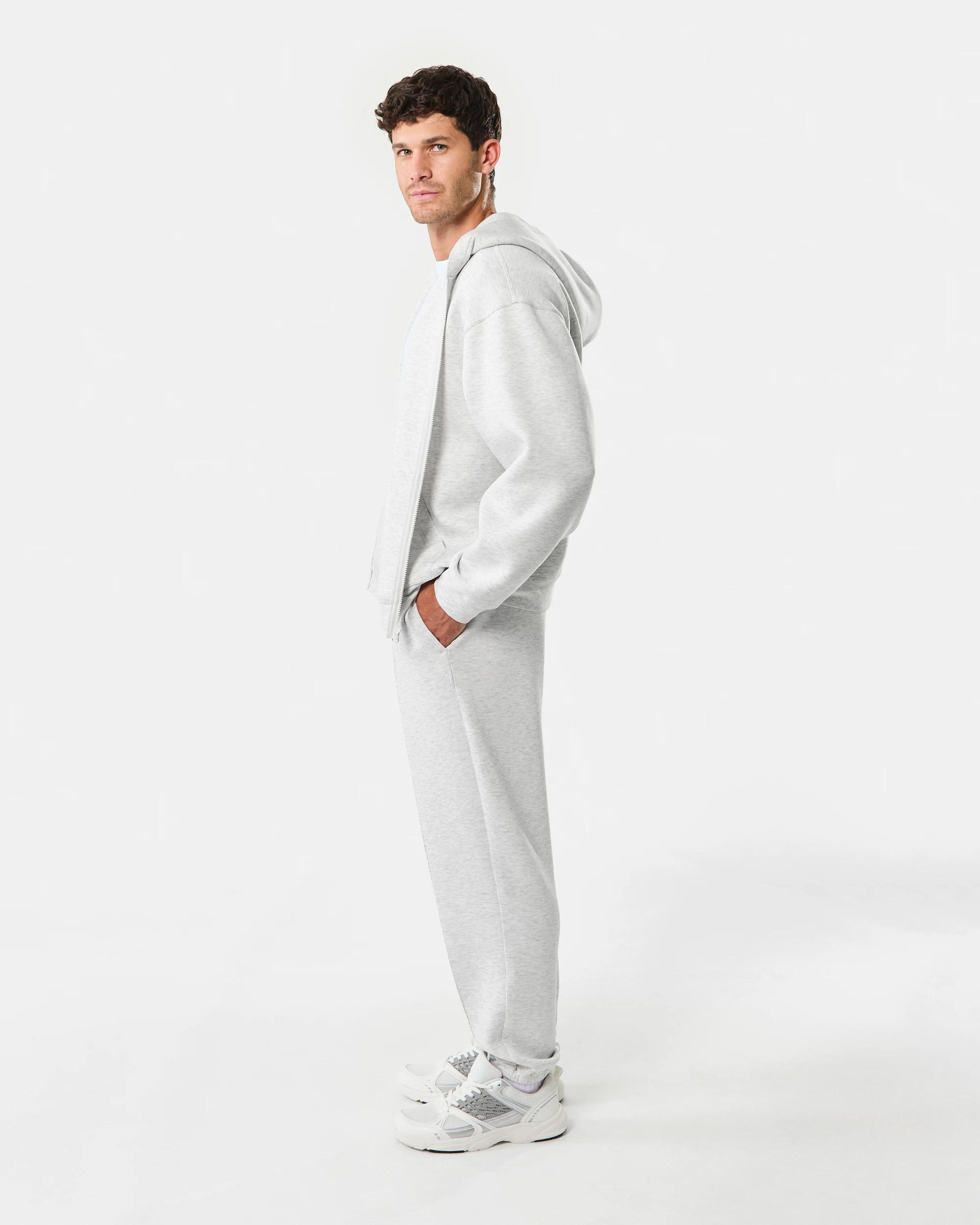 3 Oversized Scuba Zip Through Sweatshirt Ice Marle, 3 of 8