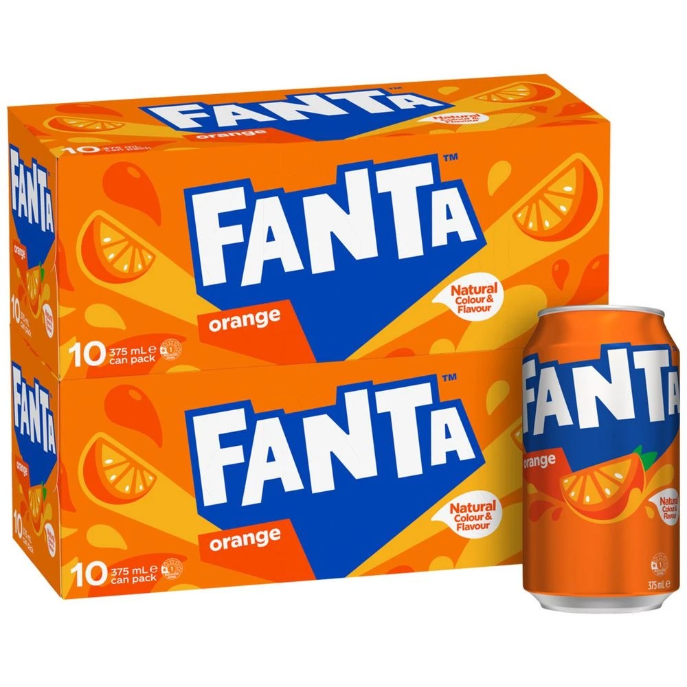 1 Fanta Orange Cans 375mL 20 Pack, 1 of 5
