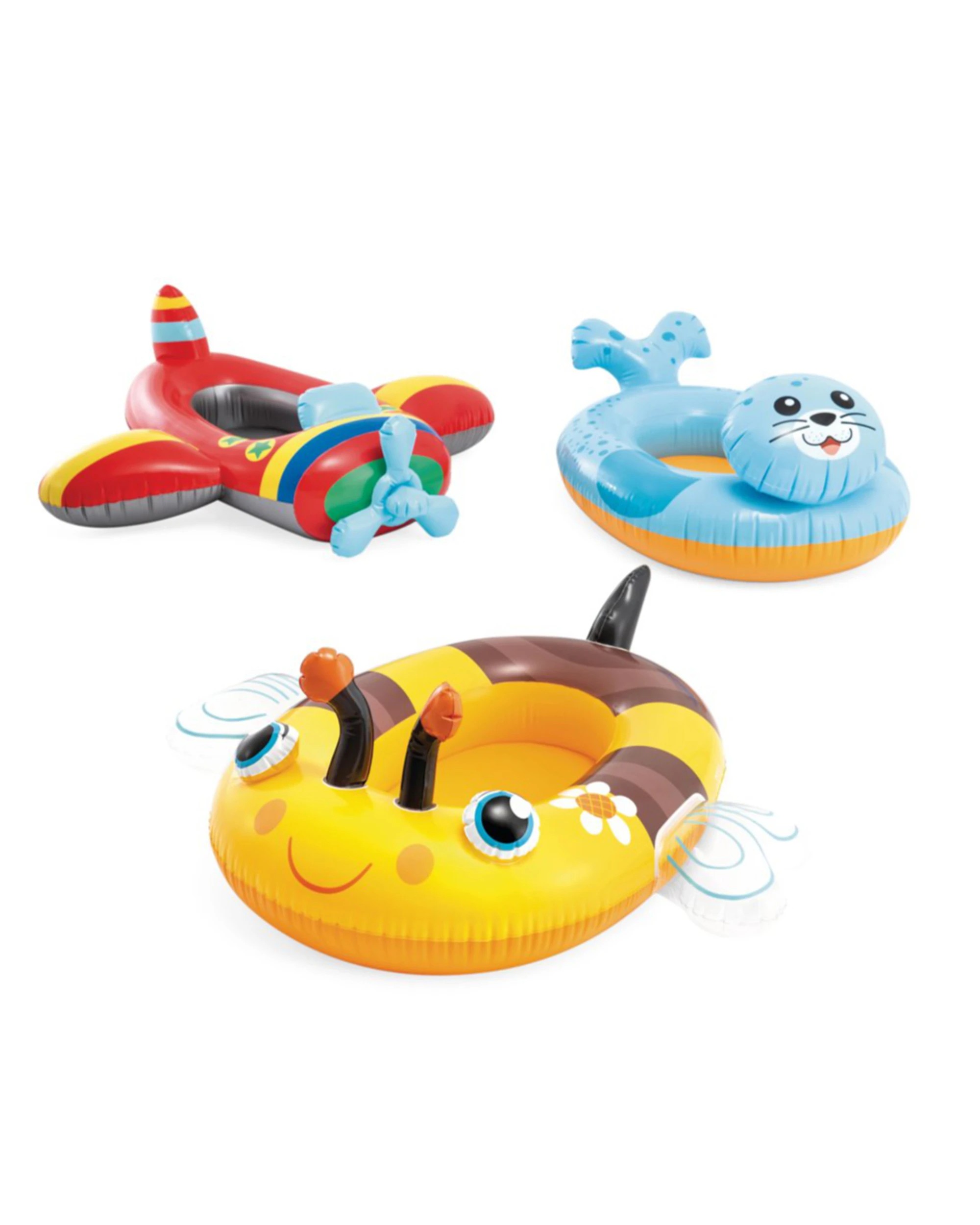 7 Intex Inflatable Pool Cruisers - Assorted Kids Water Float Accessory Ages 3-6 - Assorted, 7 of 7