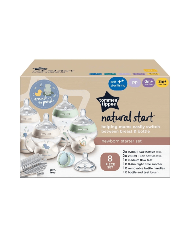 8 Piece Tommee Tippee Natural Start Newborn Starter