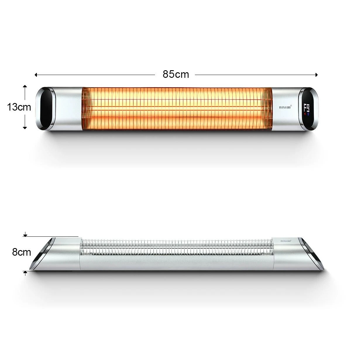 5 Maxkon 2000W Carbon Fibre Infrared Heater with Remote Control, 5 of 5