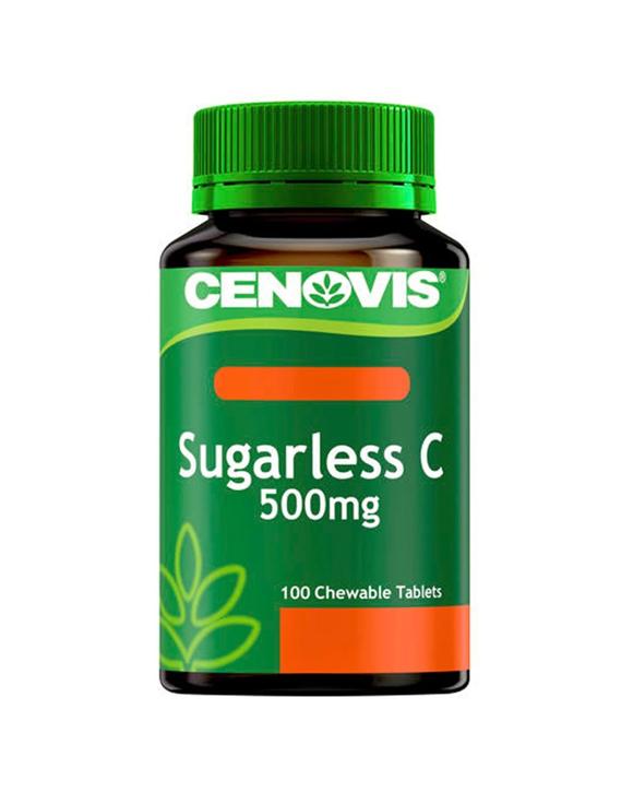 Cenovis 100pc Sugarless Vitamin C 500mg Antioxidant Chewable Tablets Supplement