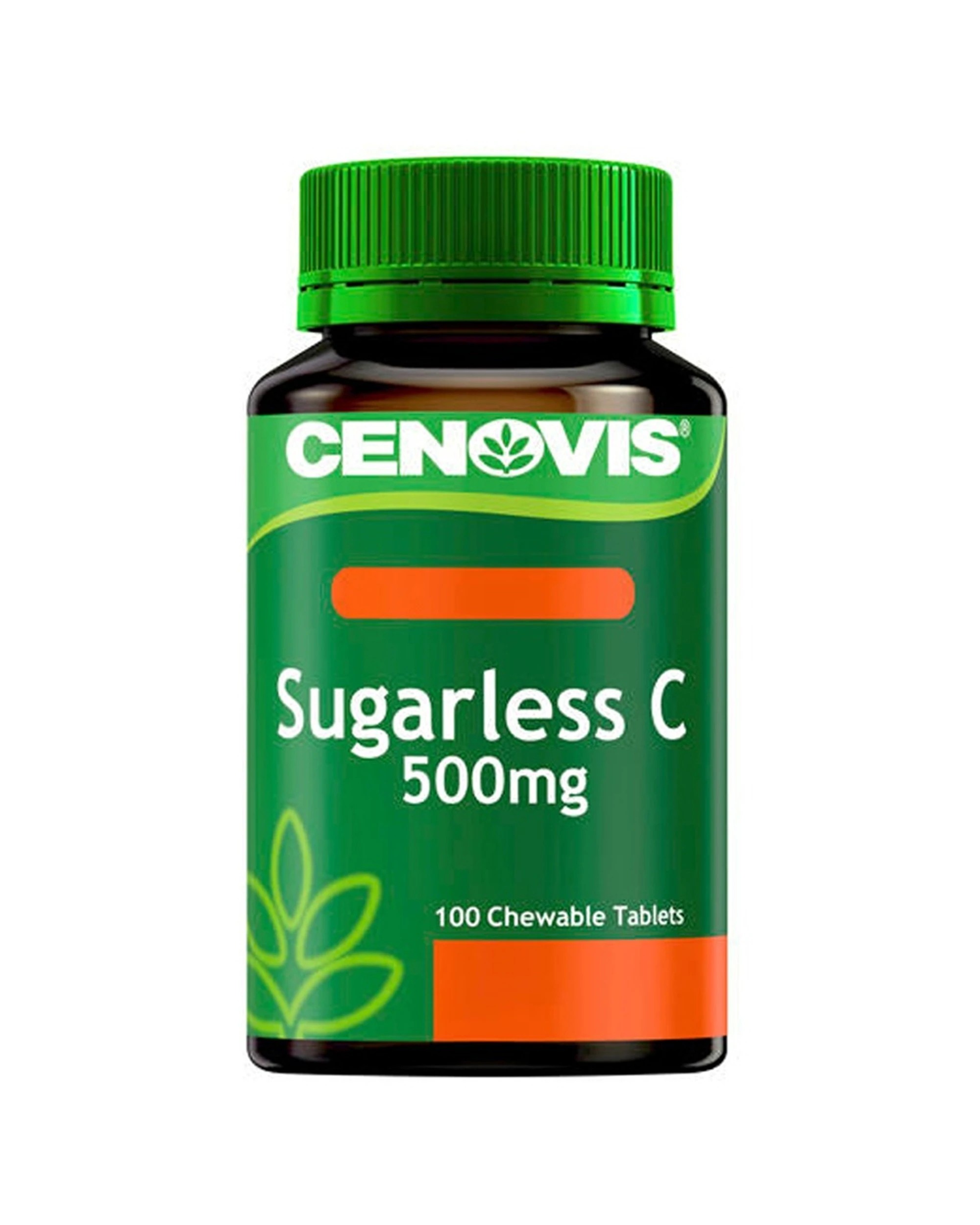 1 Cenovis 100pc Sugarless Vitamin C 500mg Antioxidant Chewable Tablets Supplement, 1 of 5