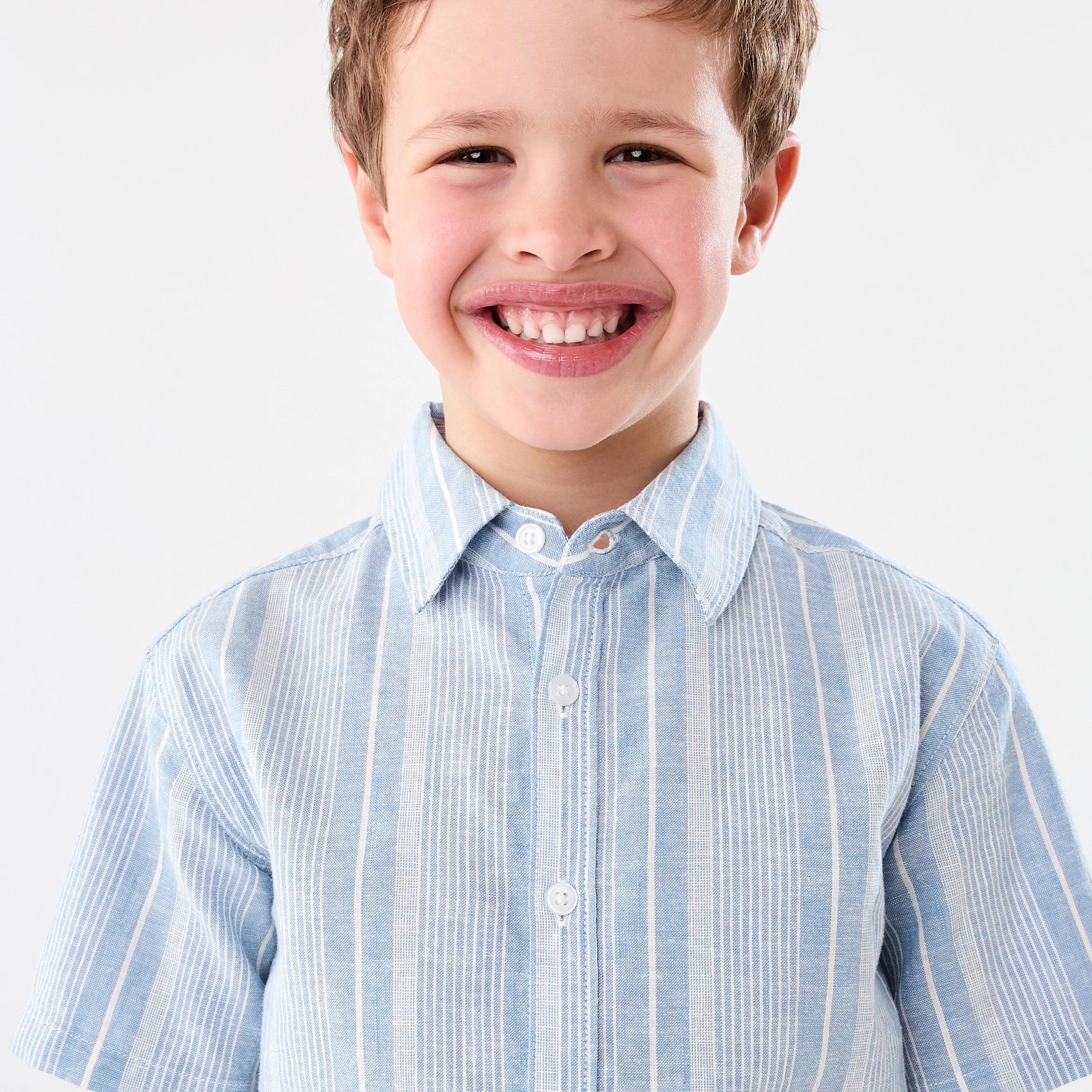 3 Linen Blend Shirt BOYS CC STRIPE, 3 of 6