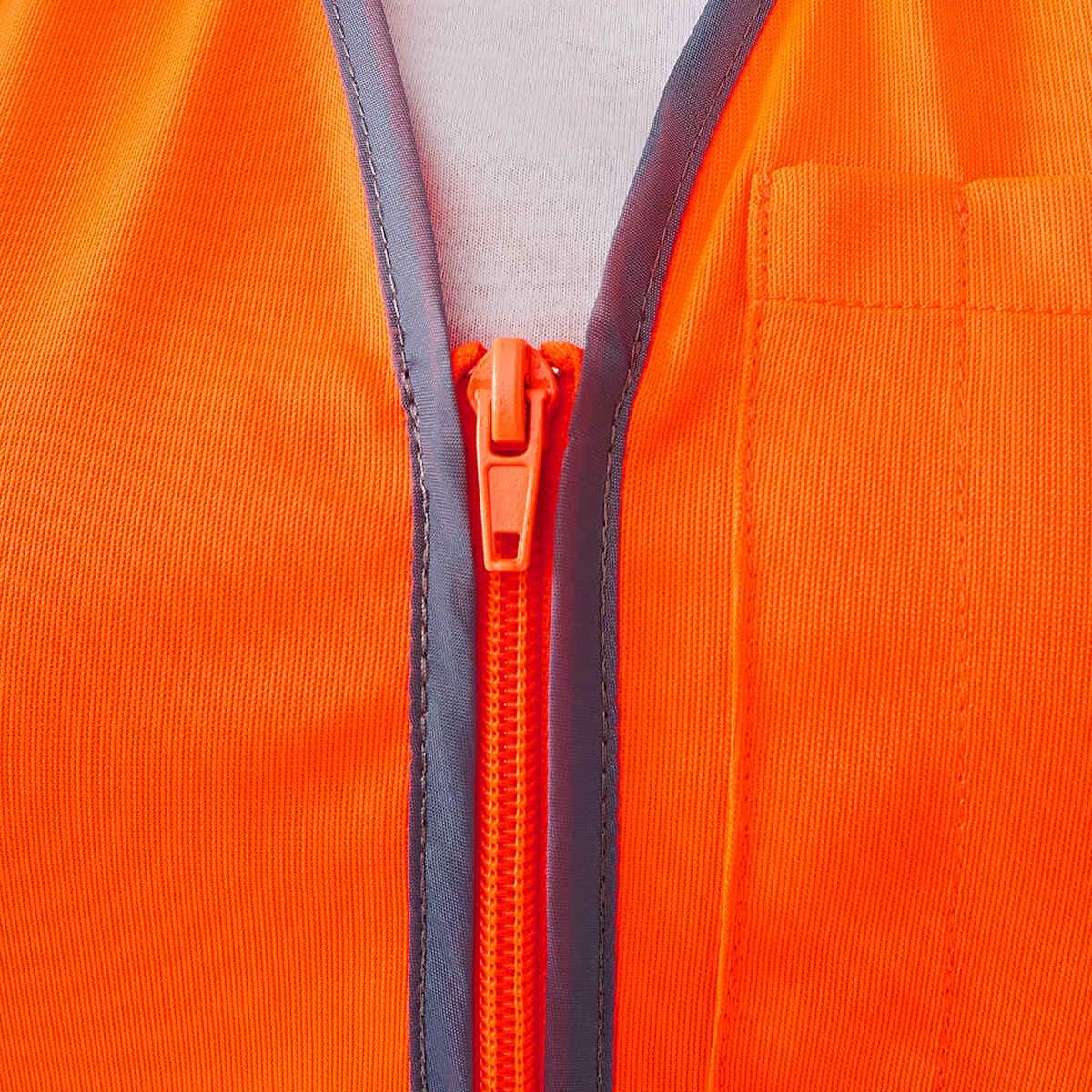 9 Workwear Hi-Visibility Vest SAFETY ORANGE, 9 of 10