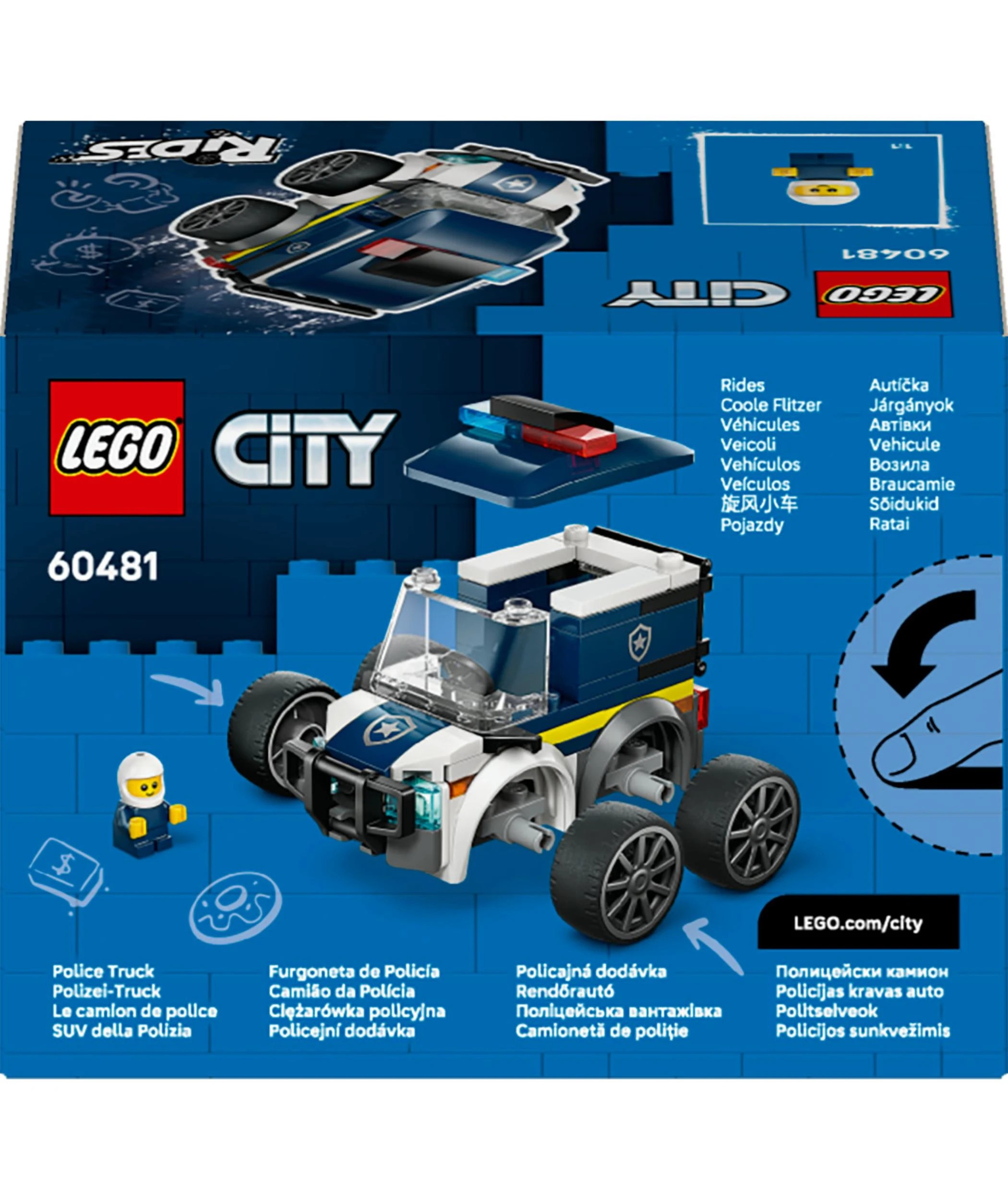10 LEGO City Rides Police Truck 60481, 10 of 10