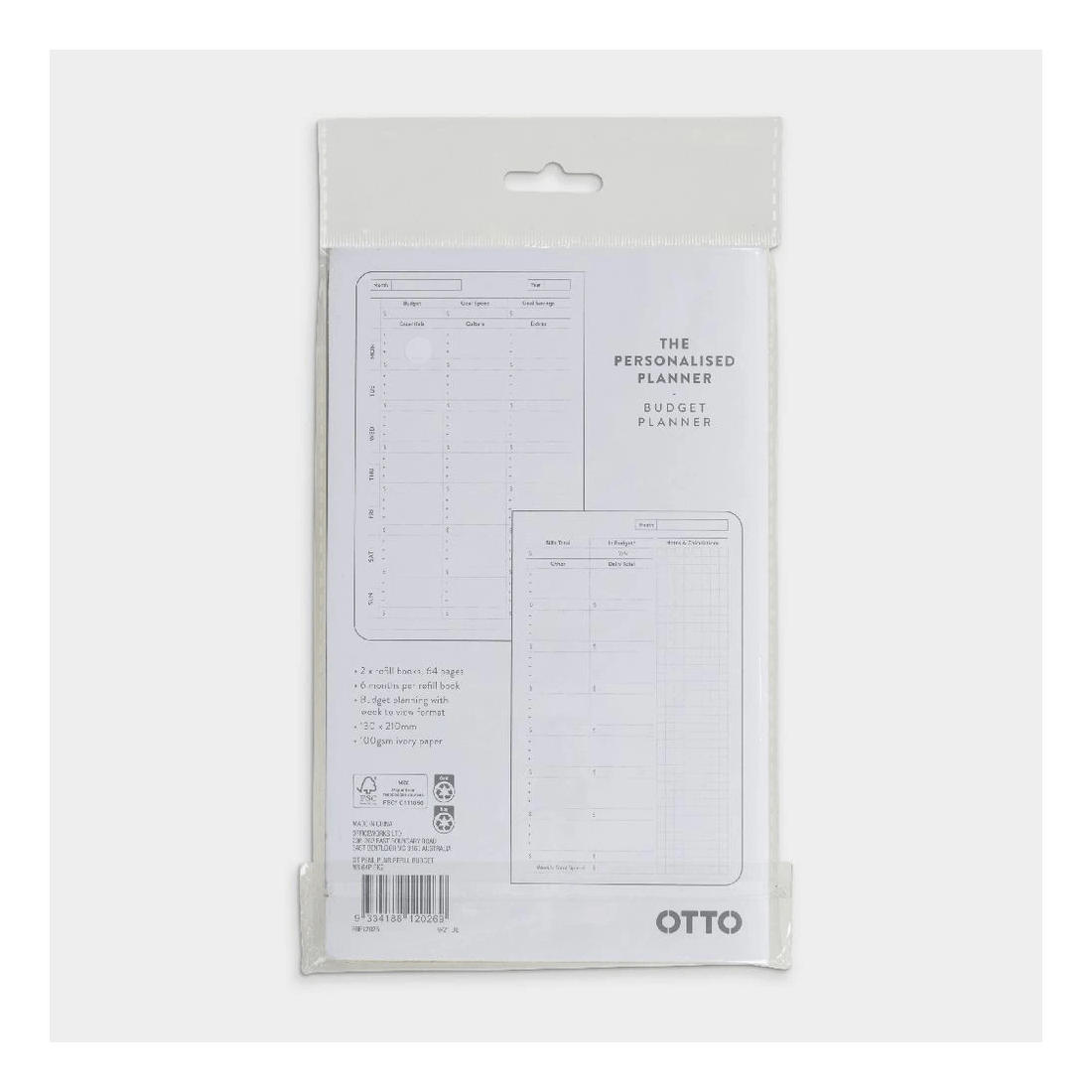 5 Otto Personal Planner Budget Refill, 5 of 5