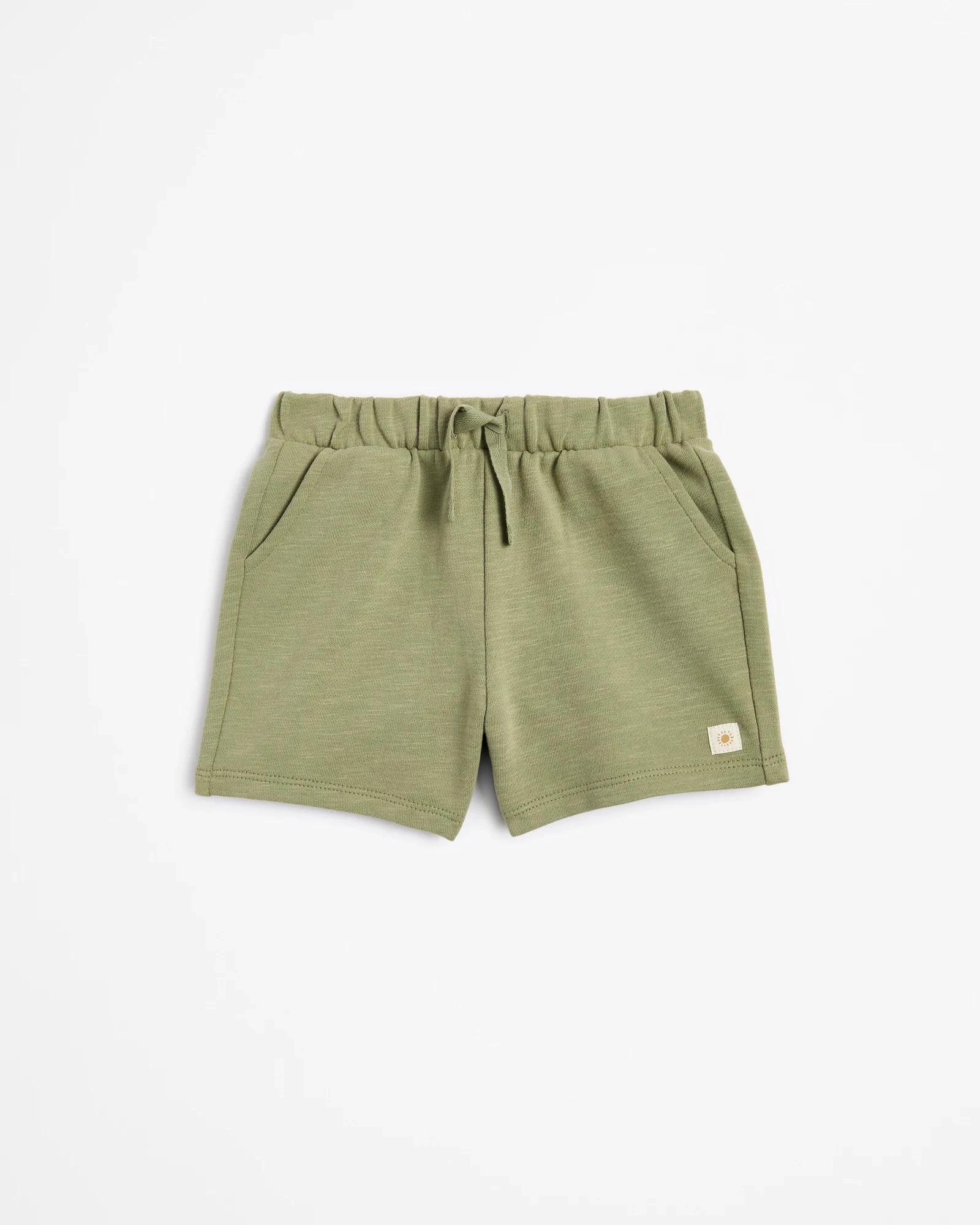 1 Target Baby Fleece Bermuda Shorts KHAKI GREEN, 1 of 3