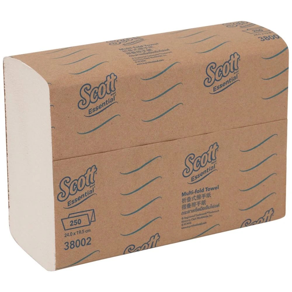 3 Scott ESSENTIAL Multifold Paper Towels 1 Ply 38002 16 Pack, 3 of 5