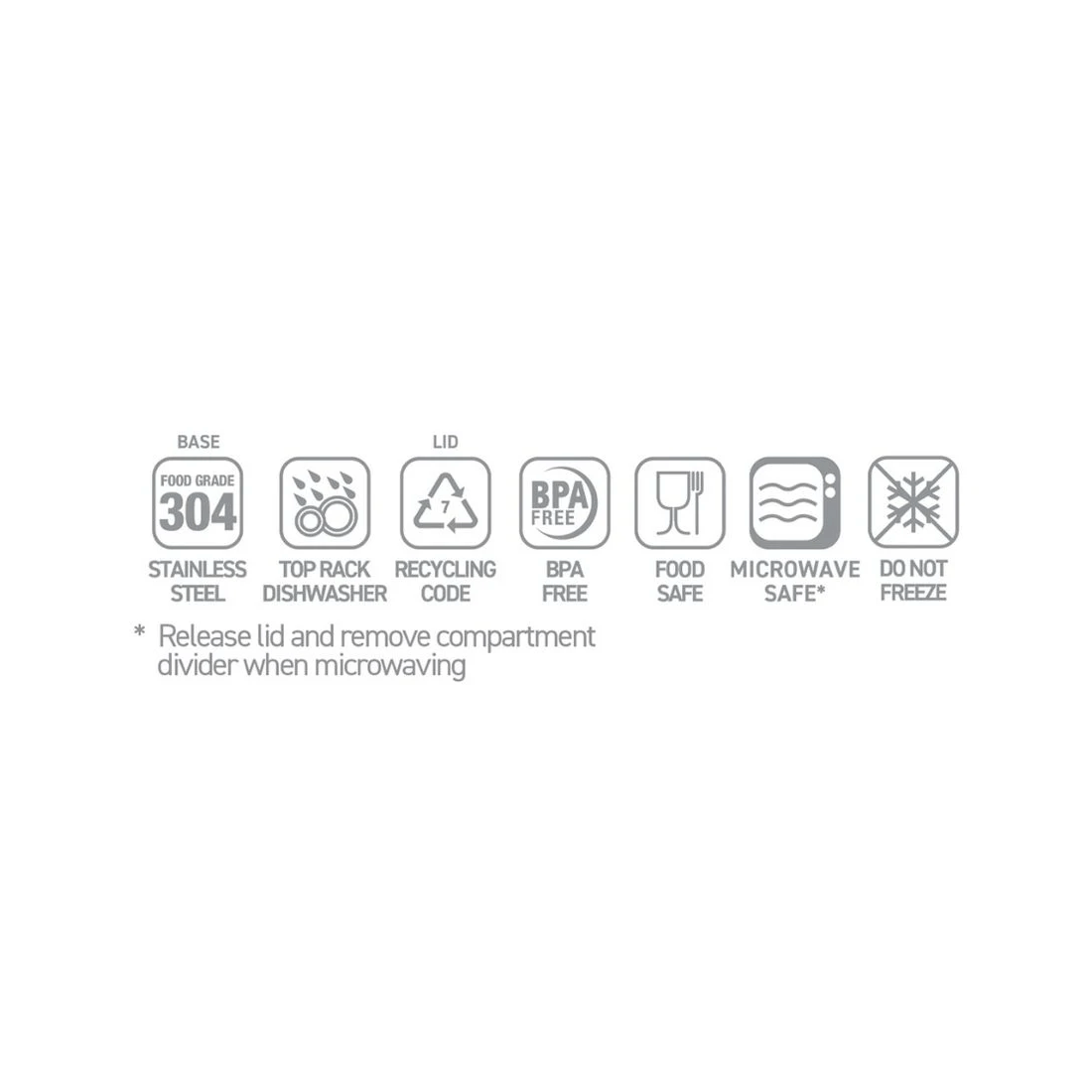 6 Smash 2 Compartment Snack Bento Box Black, 6 of 6