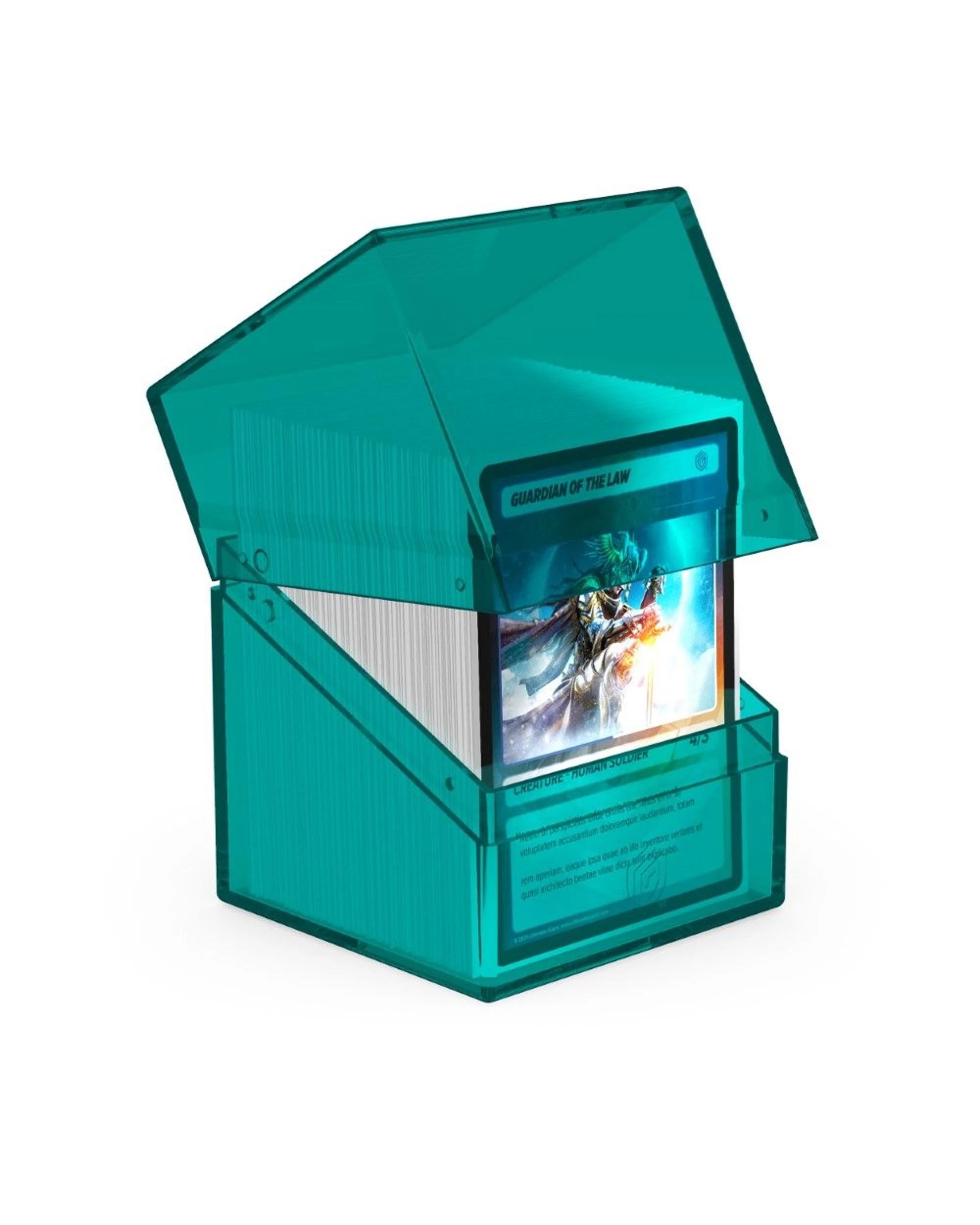2 Ultimate Guard Boulder 100+ Clear Deck Case - Malachite - Blue, 2 of 3