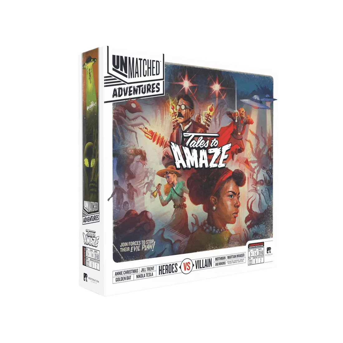 1 Restoration Games Unmatched Adventures: Tales to Amaze Card Game, 1 of 2