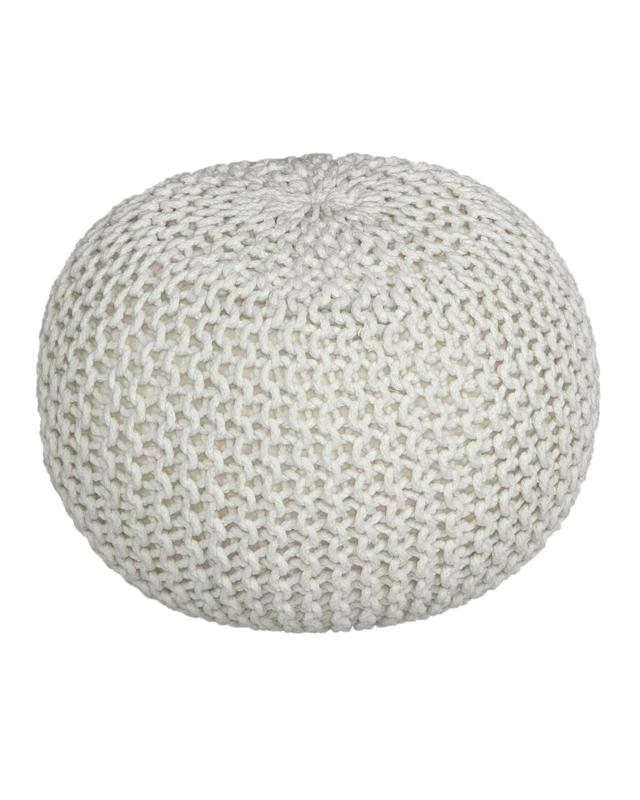 La Grace Home Braided Ottoman Pouffe - I