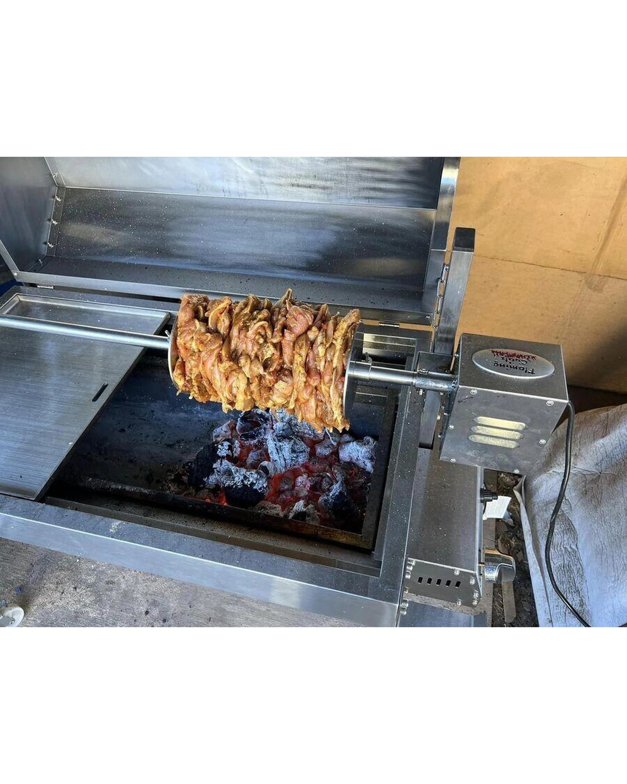 7 Flaming Coals 2x Souvlaki Gyros Disc and Plate - 22mm Round Collar, 7 of 10