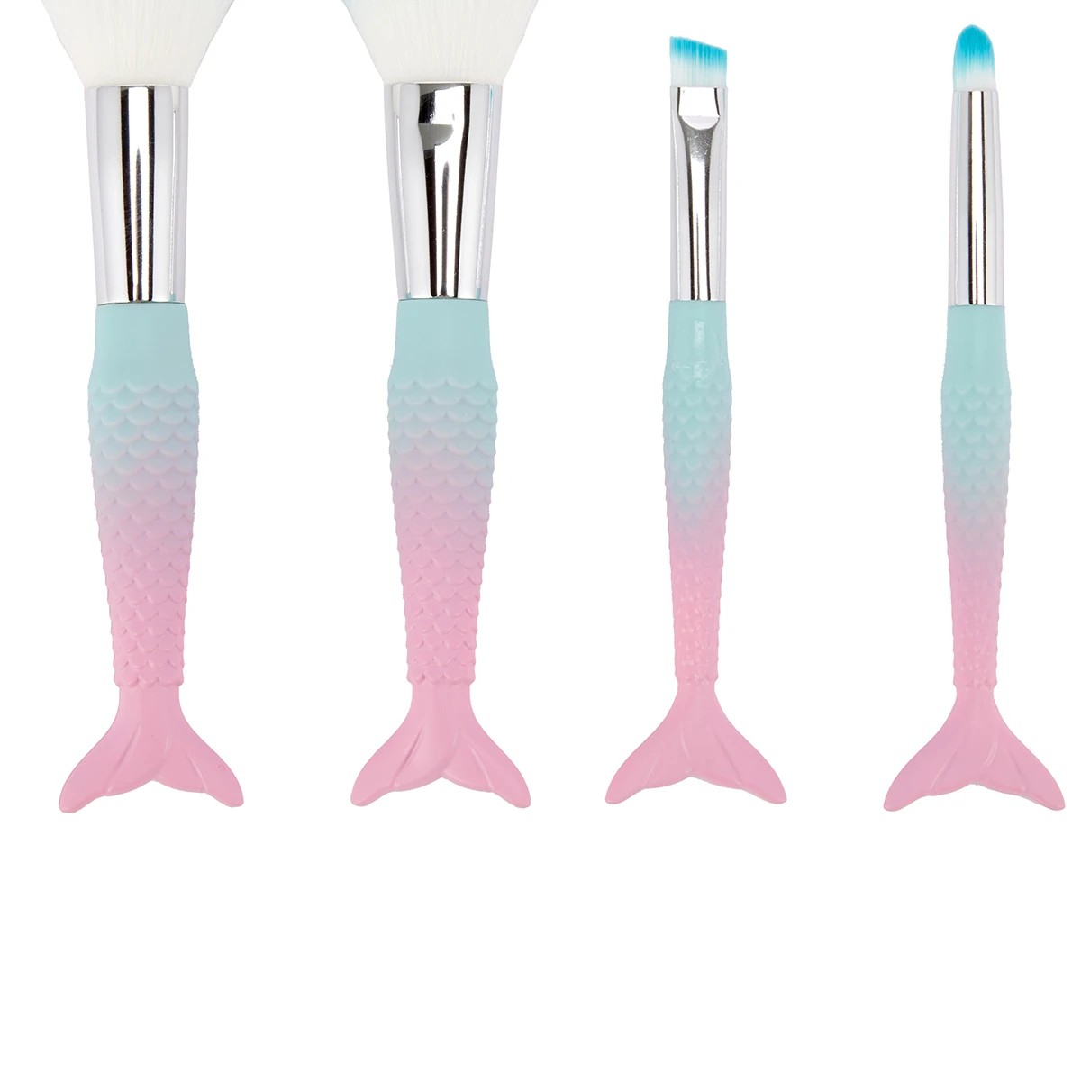 3 OXX Cosmetics 4 Pack Mini Brush Set - Mermaid, 3 of 6