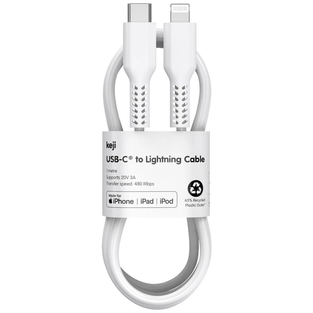 4 Keji USB-C to Lightning Cable 1m White, 4 of 6