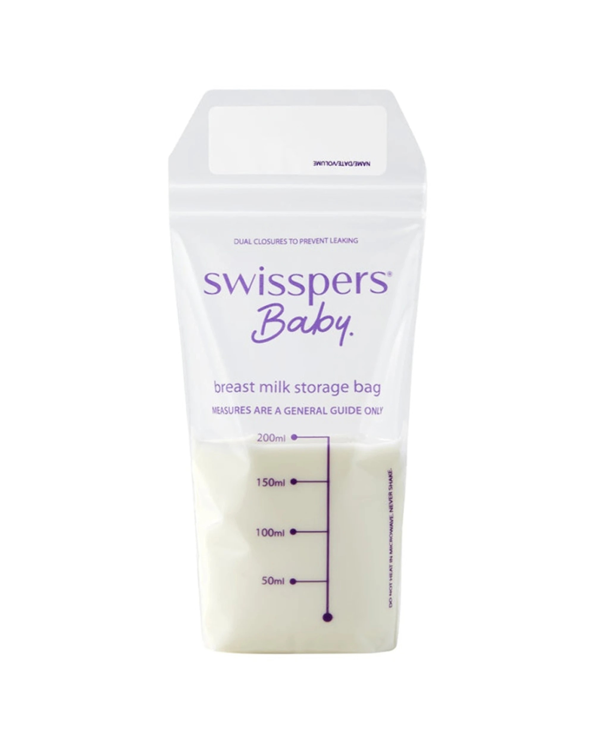 3 Swisspers Breast Milk Storage Bags - 20 Pack - Clear, 3 of 4