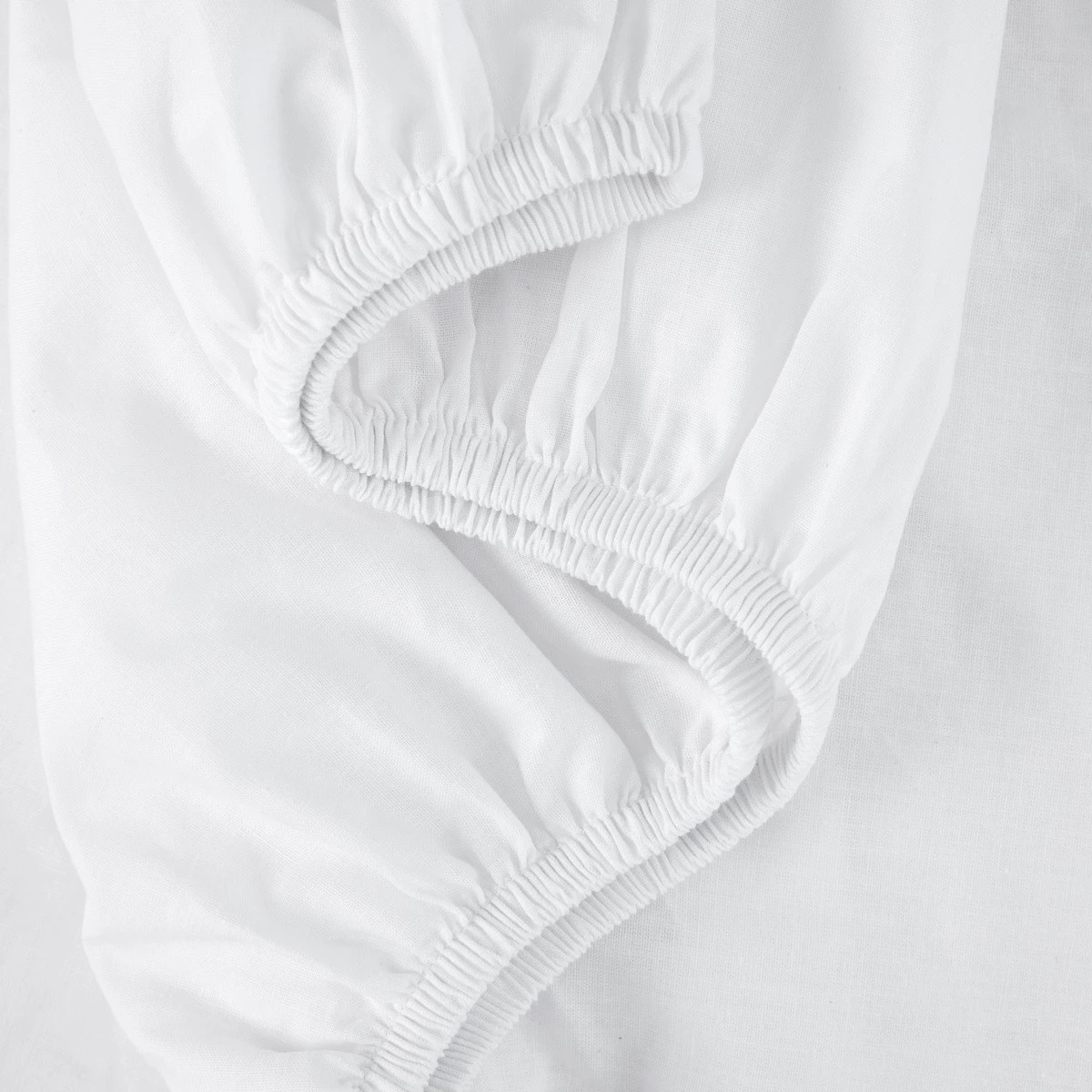 5 2 Pack Cotton Fitted Cot Sheets - White and Stripe, 5 of 6