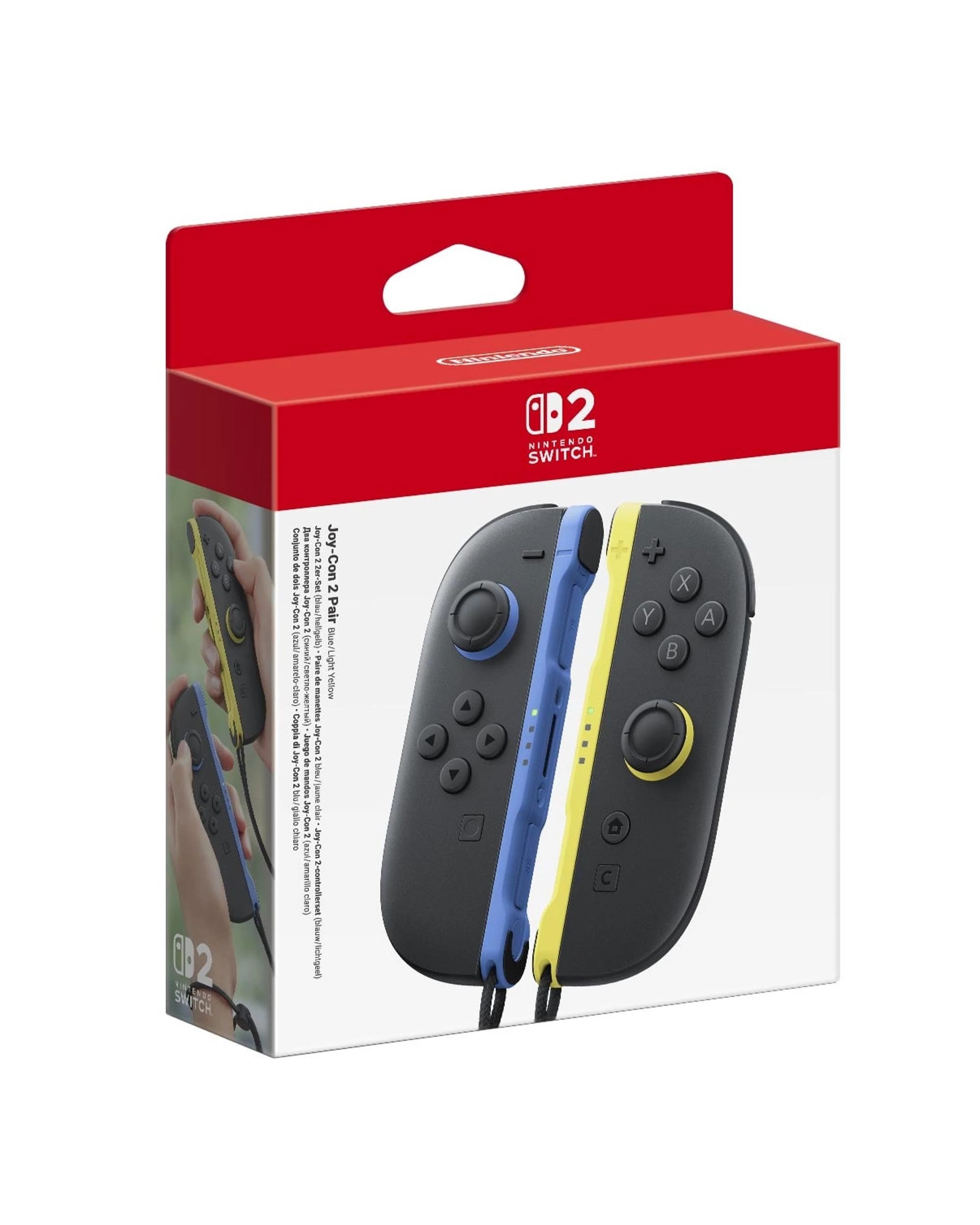 1 Nintendo Switch 2 Joy-Con 2 Pair Blue/Light Yellow - Multi, 1 of 5