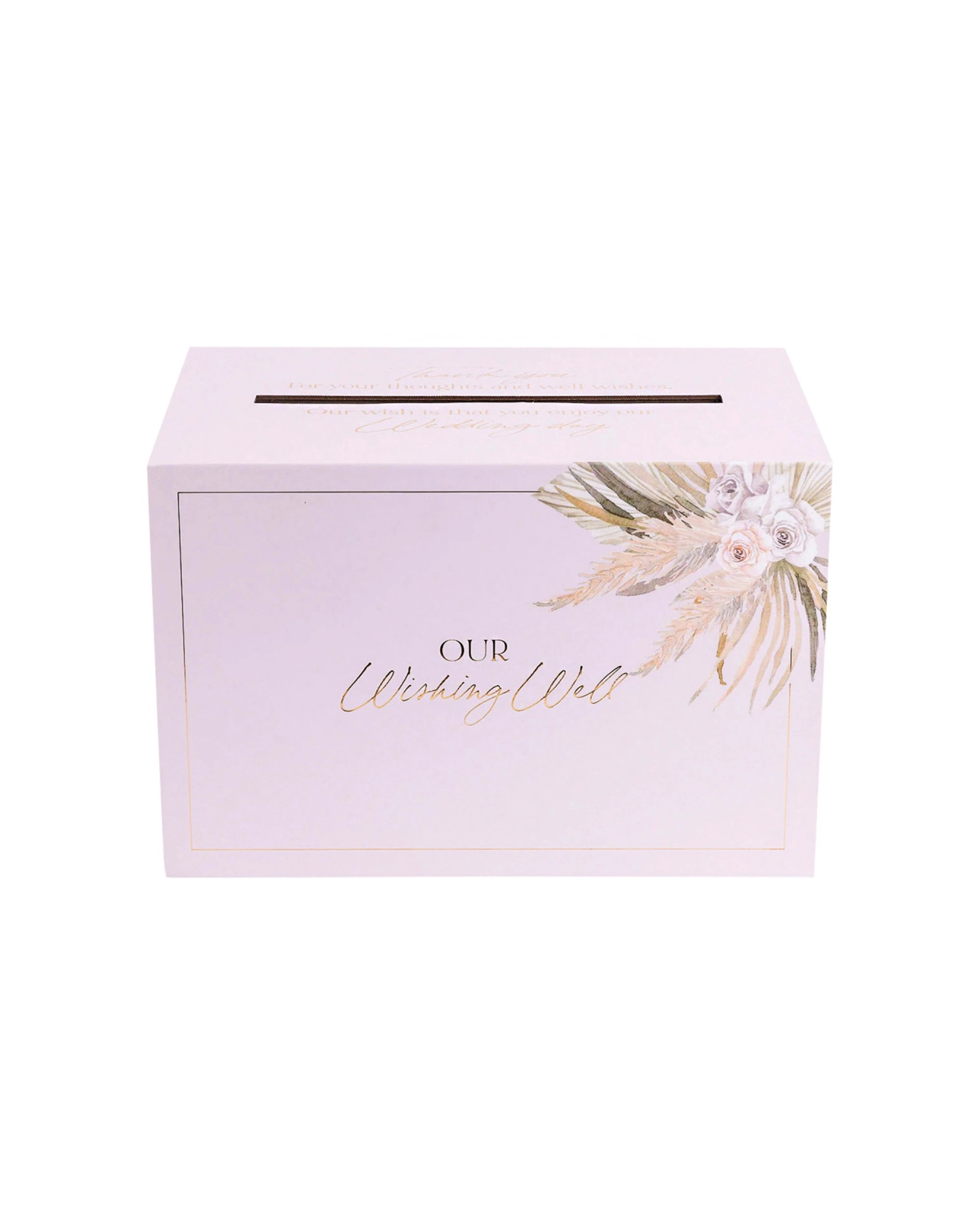 3 Splosh Floral Wedding/engagement Party Our Wishing Well Box W/ Slot 30x20cm - Pink, 3 of 9