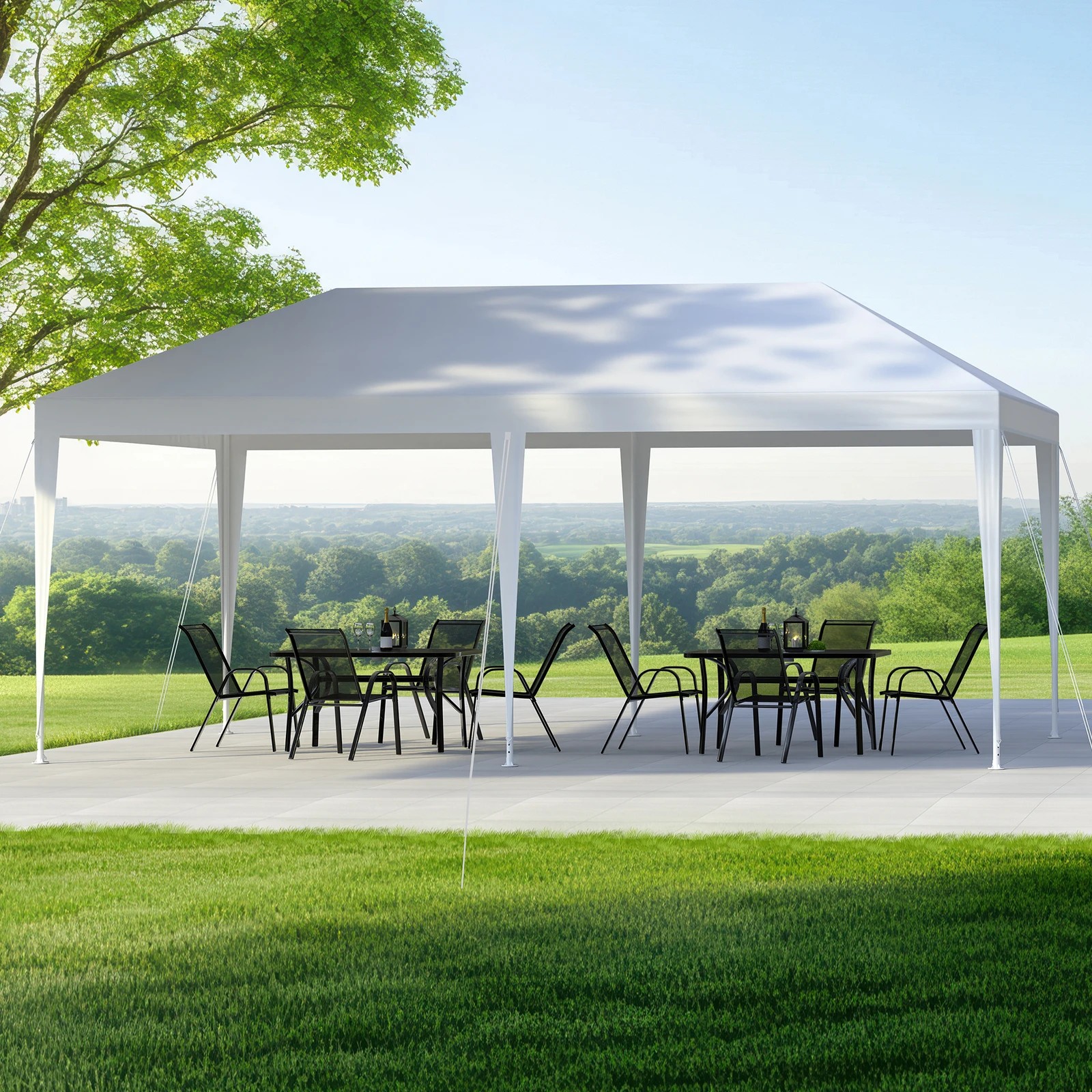 3 Alfordson Gazebo 3x6m Outdoor Wedding Camping Marquee Canopy Portable - White, 3 of 7