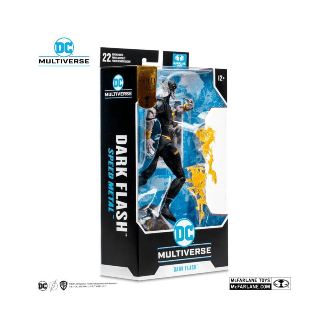 9 McFarlane Toys DC Multiverse Gold Label Dark Nights: Death Metal Speed Metal Dark Flash 7 inch Action Figure, 9 of 9
