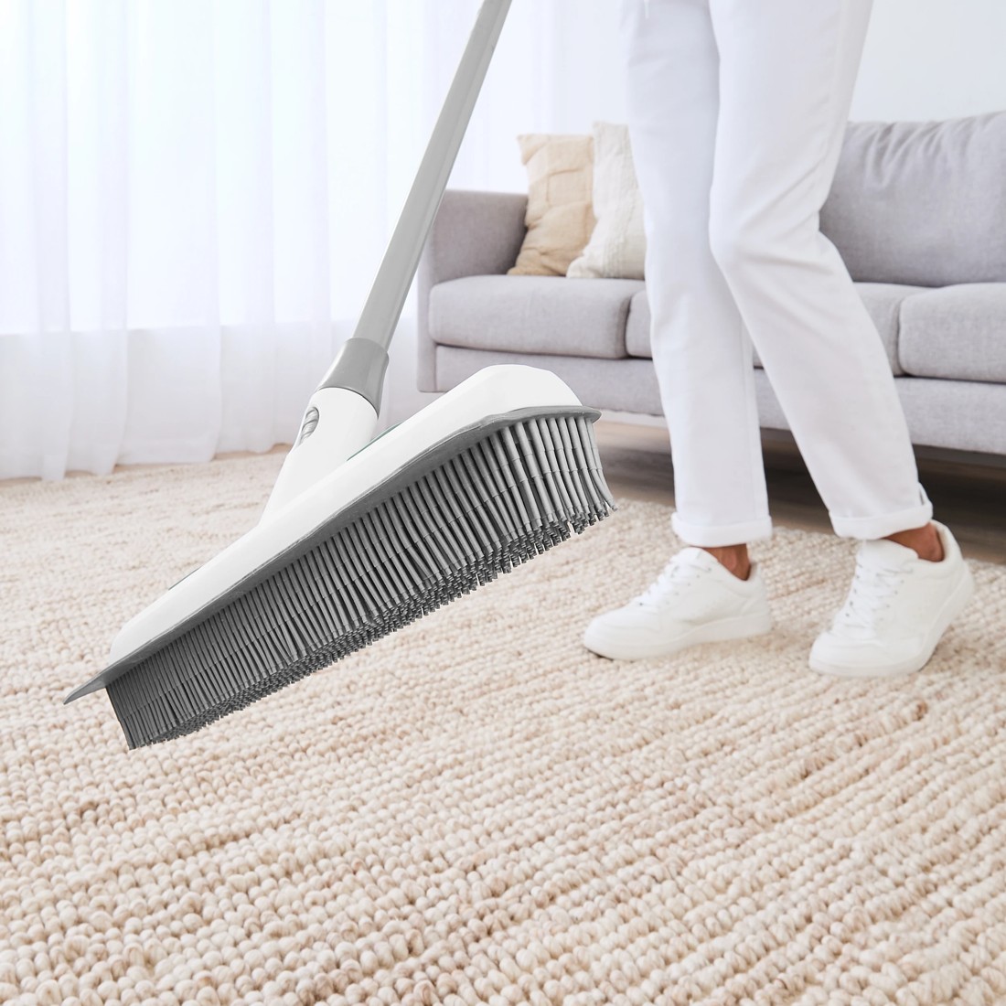 1 Indoor Rubber Broom and Squeegee Head - Mix & Match Click Range, 1 of 8