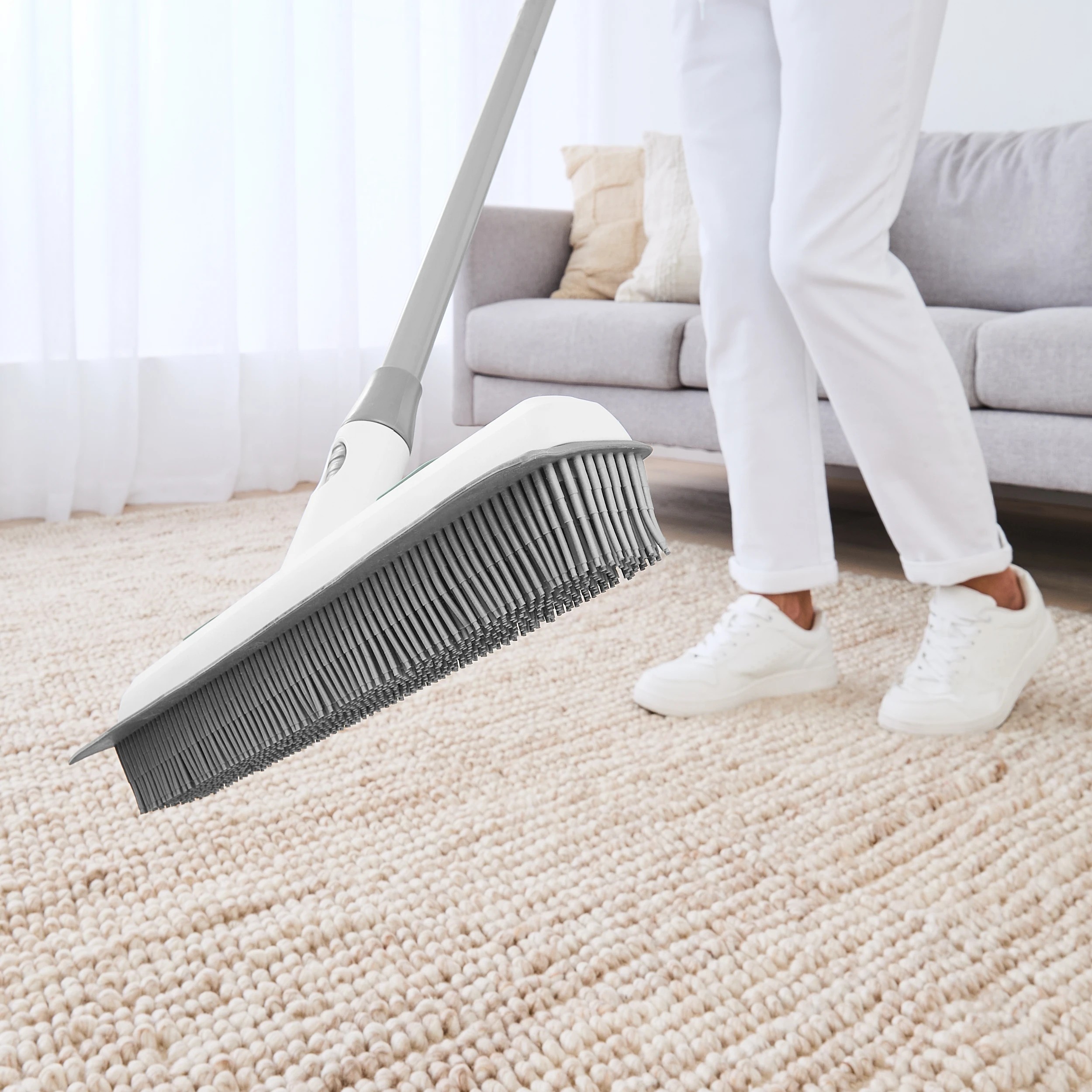 1 Indoor Rubber Broom and Squeegee Head - Mix & Match Click Range, 1 of 8