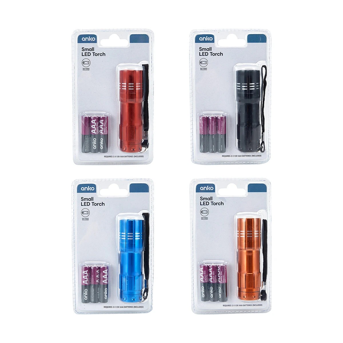 10 Small LED Torch - Assorted, 10 of 10