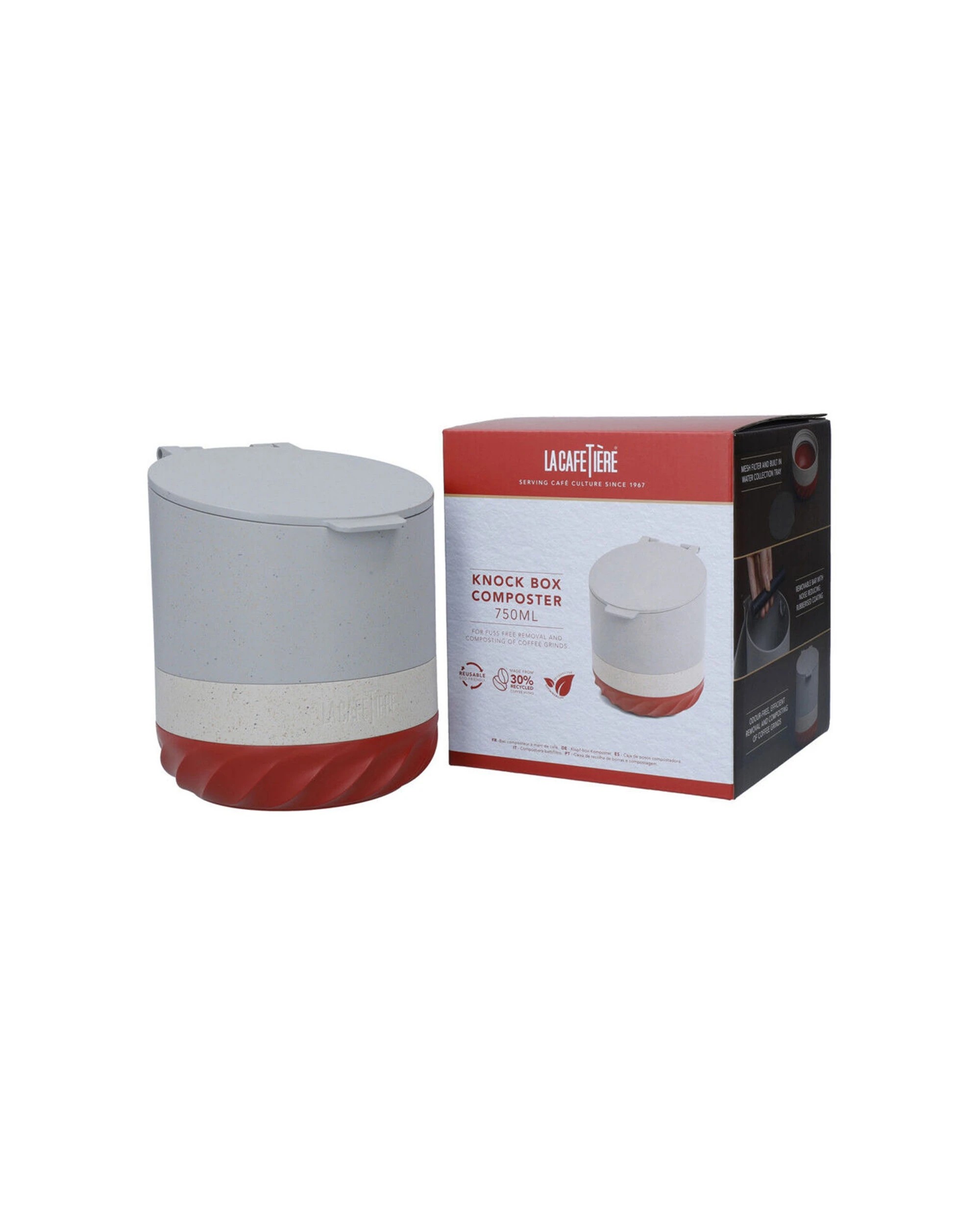 2 La Cafetiere Renew Coffee Knock Box With Composter 15cm - Multi, 2 of 6