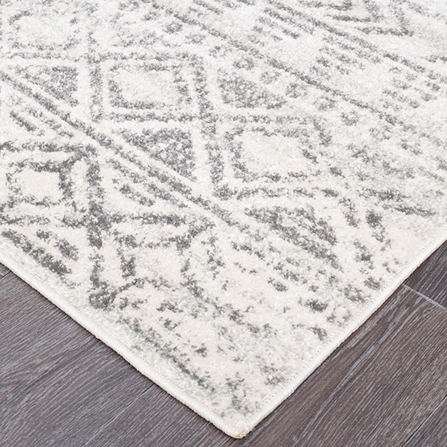6 Common Ground Rugs Bluebay 456 300x80cm Runner - Medium Pet Friendly Rug - Grey, 6 of 6