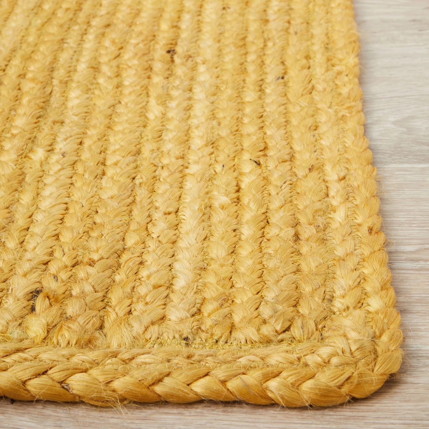6 Common Ground Rugs Shoreline 400x300cm - Extra Extra Large Hand Braided Jute Floor Rug - Yellow, 6 of 8