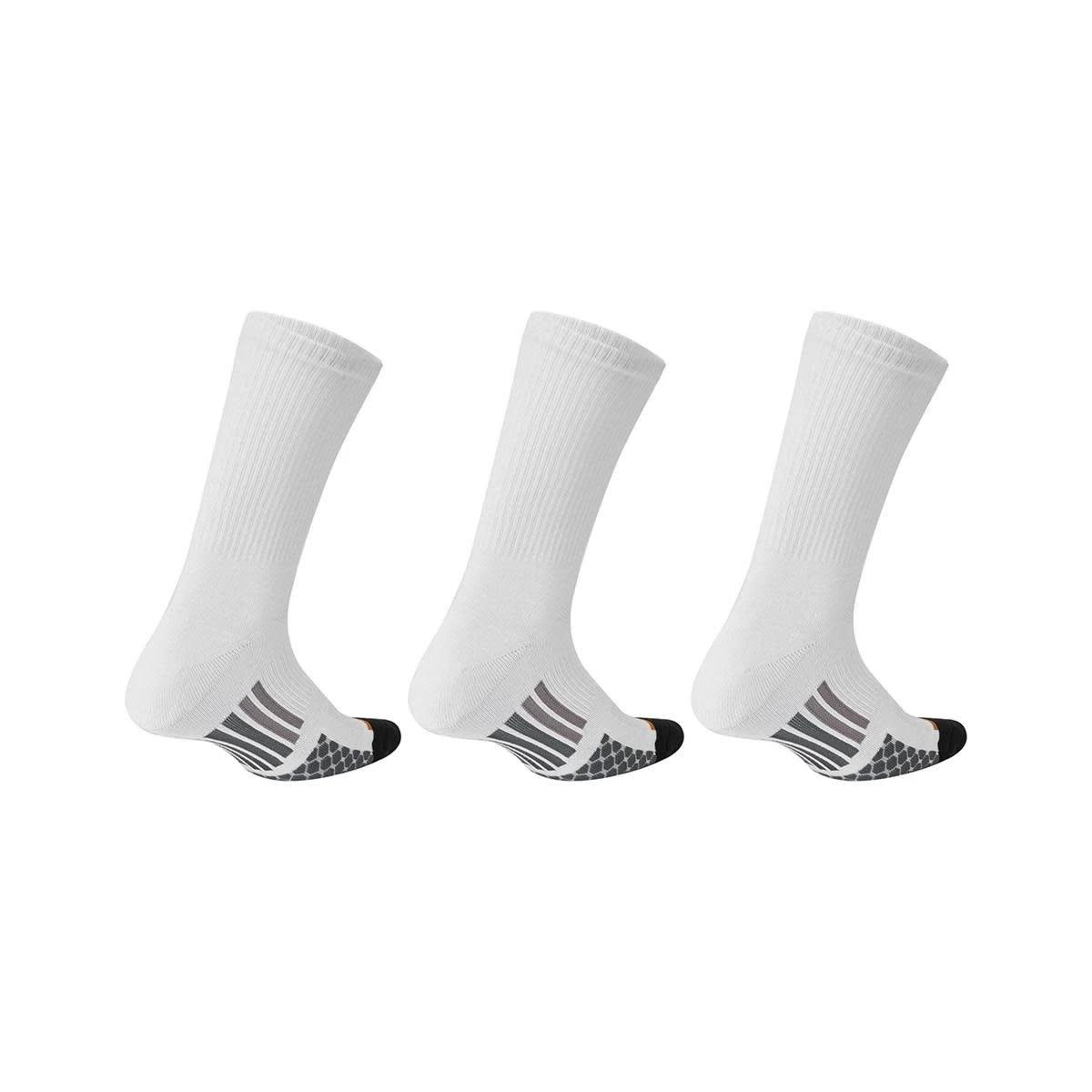 2 3 Pack Anti Odour Sport Crew Socks WHITE, 2 of 3