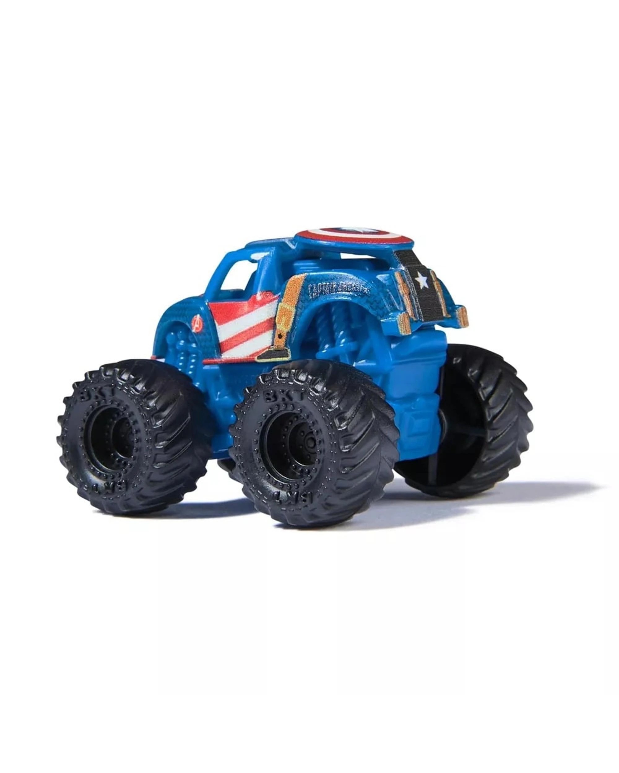 7 Monster Jam Mini's Marvel 3 Pack Bundle - Black Panther/Captain America/Iron Man, 7 of 9