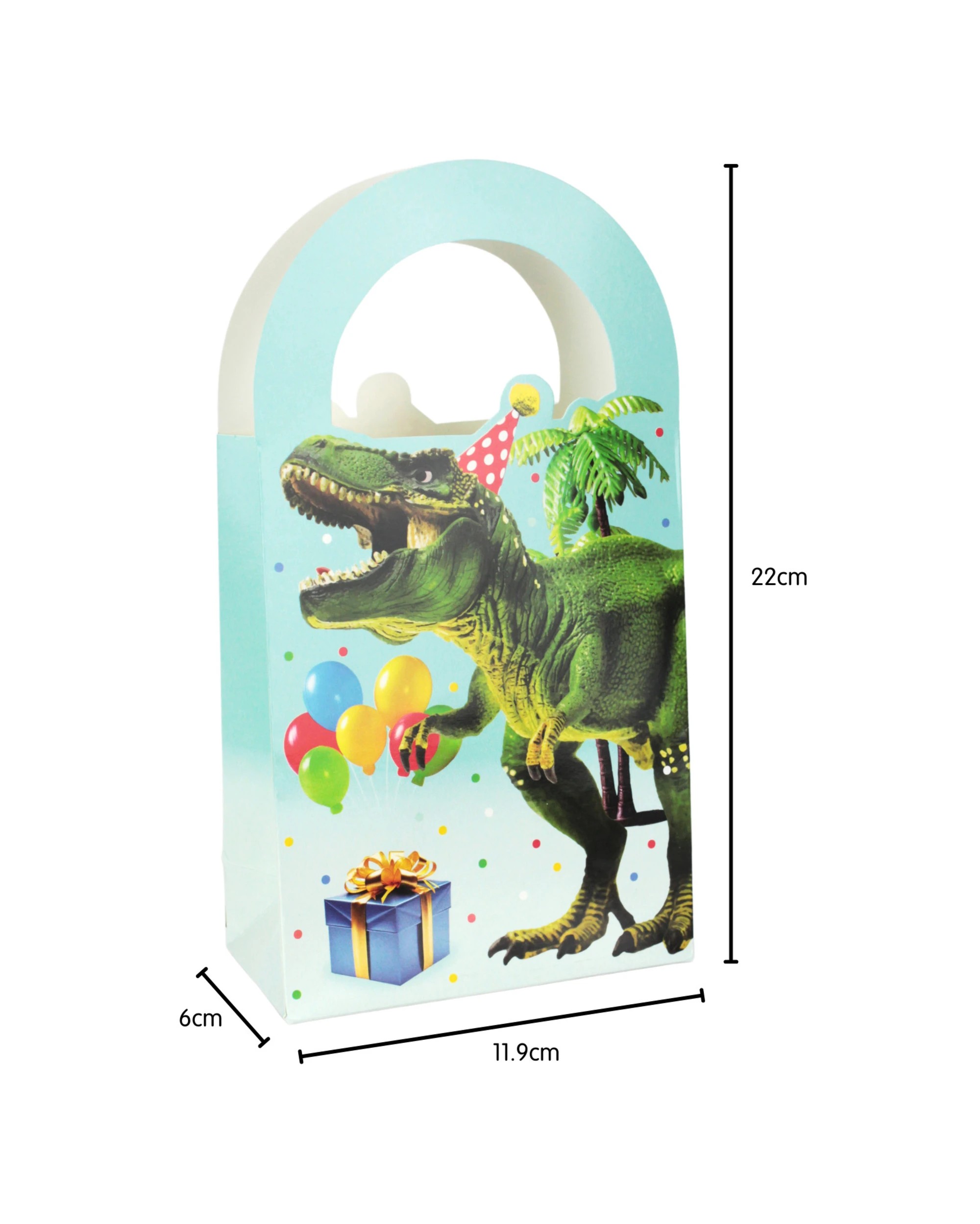 2 Artwrap Dinosaur Birthday Party Paper Treat Bags Pack of 4, 2 of 4
